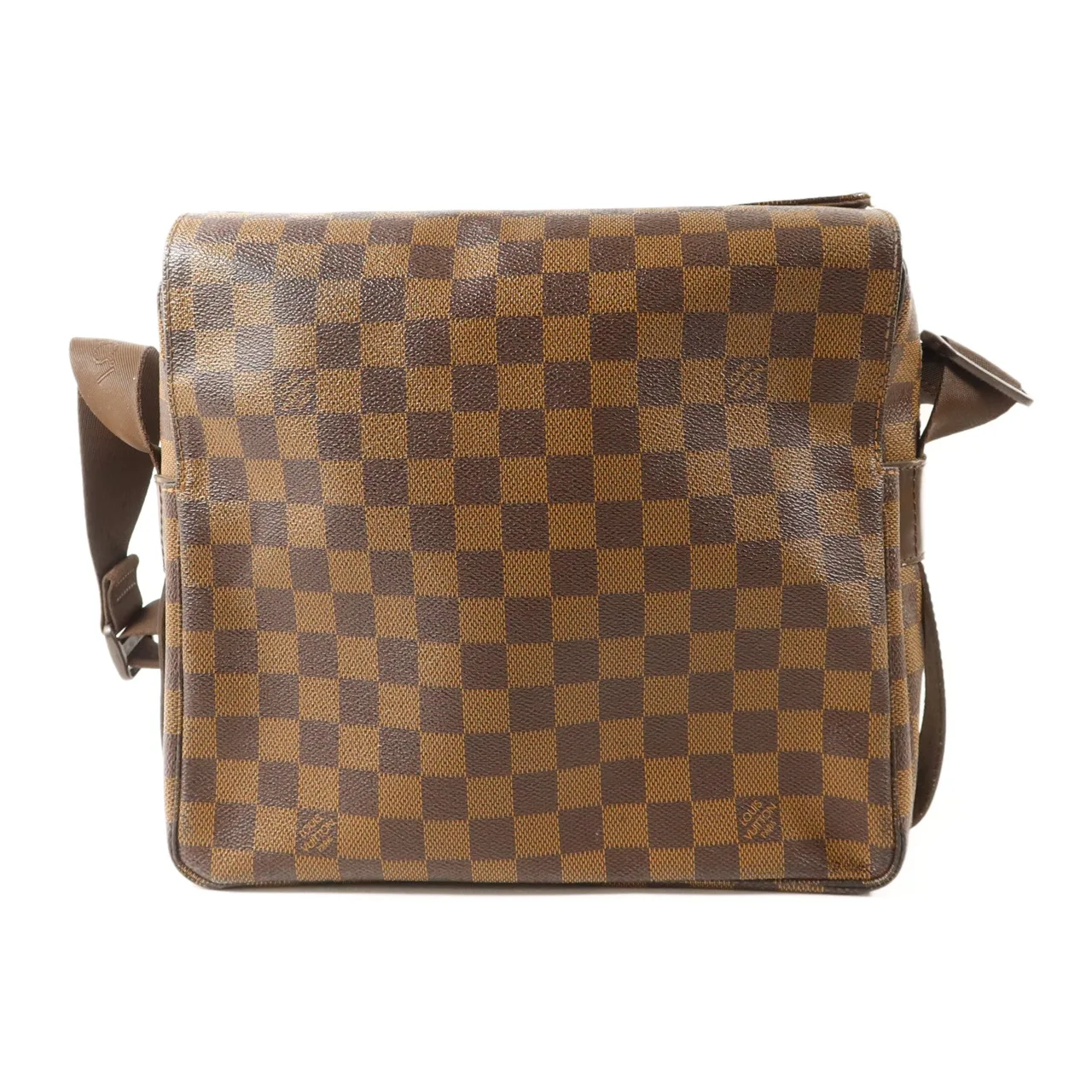 LOUIS VUITTON Naviglio N45255 Shoulder Bag Coated Canvas 棕色 Coated Canvas Rank B - Thumbnail 2