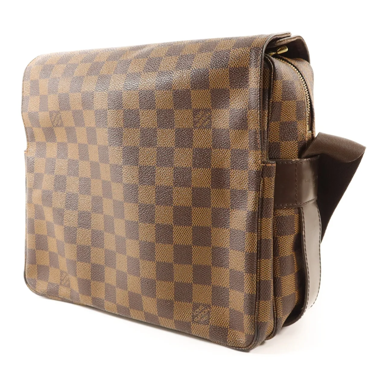 LOUIS VUITTON Naviglio N45255 Shoulder Bag Coated Canvas 棕色 Coated Canvas Rank B - Thumbnail 3