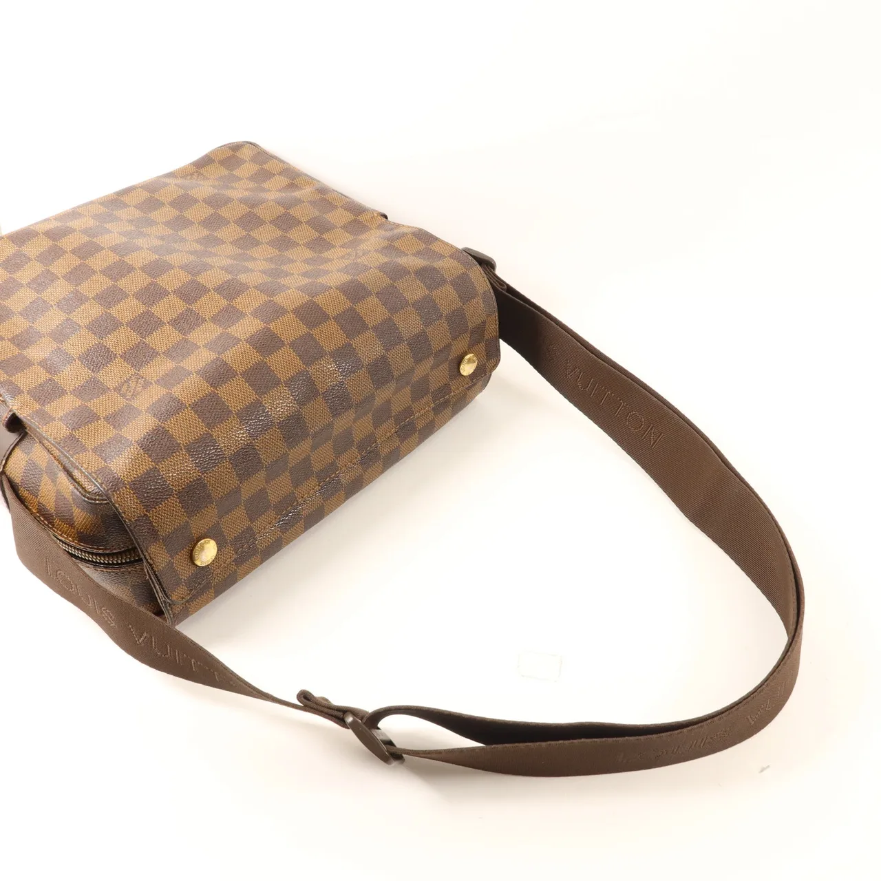 LOUIS VUITTON Naviglio N45255 Shoulder Bag Coated Canvas 棕色 Coated Canvas Rank B - Thumbnail 5
