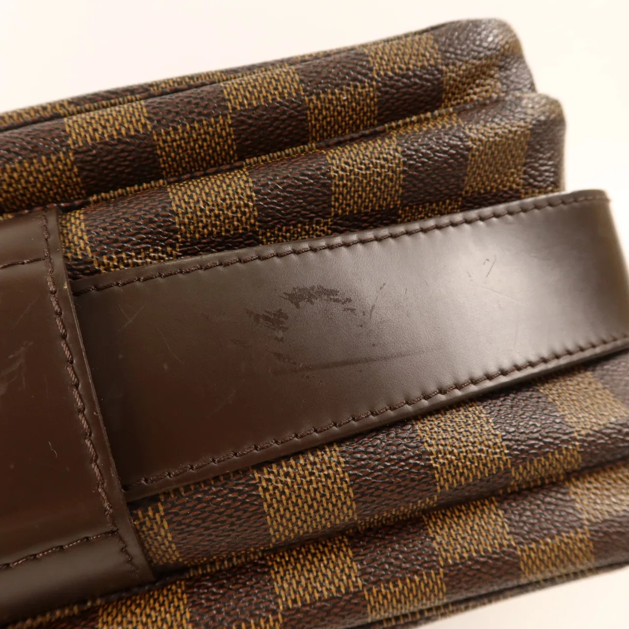 LOUIS VUITTON Naviglio N45255 Shoulder Bag Coated Canvas 棕色 Coated Canvas Rank B - Thumbnail 17