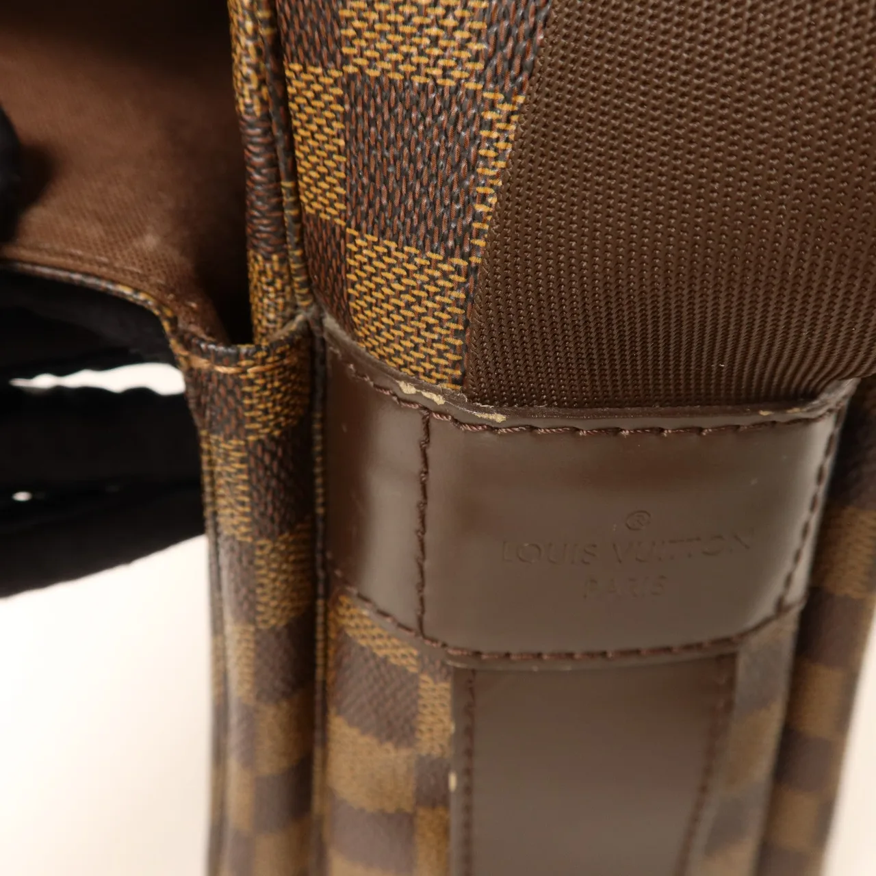 LOUIS VUITTON Naviglio N45255 Shoulder Bag Coated Canvas 棕色 Coated Canvas Rank B - Thumbnail 18