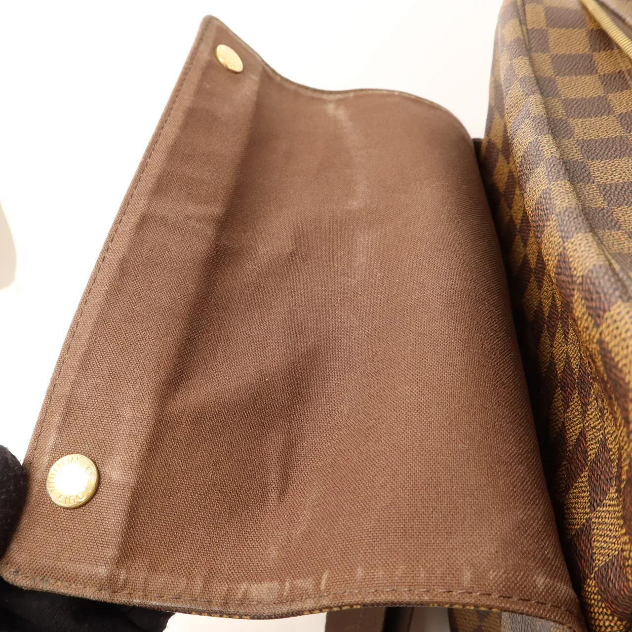 LOUIS VUITTON Naviglio N45255 Shoulder Bag Coated Canvas 棕色 Coated Canvas Rank B - Thumbnail 20