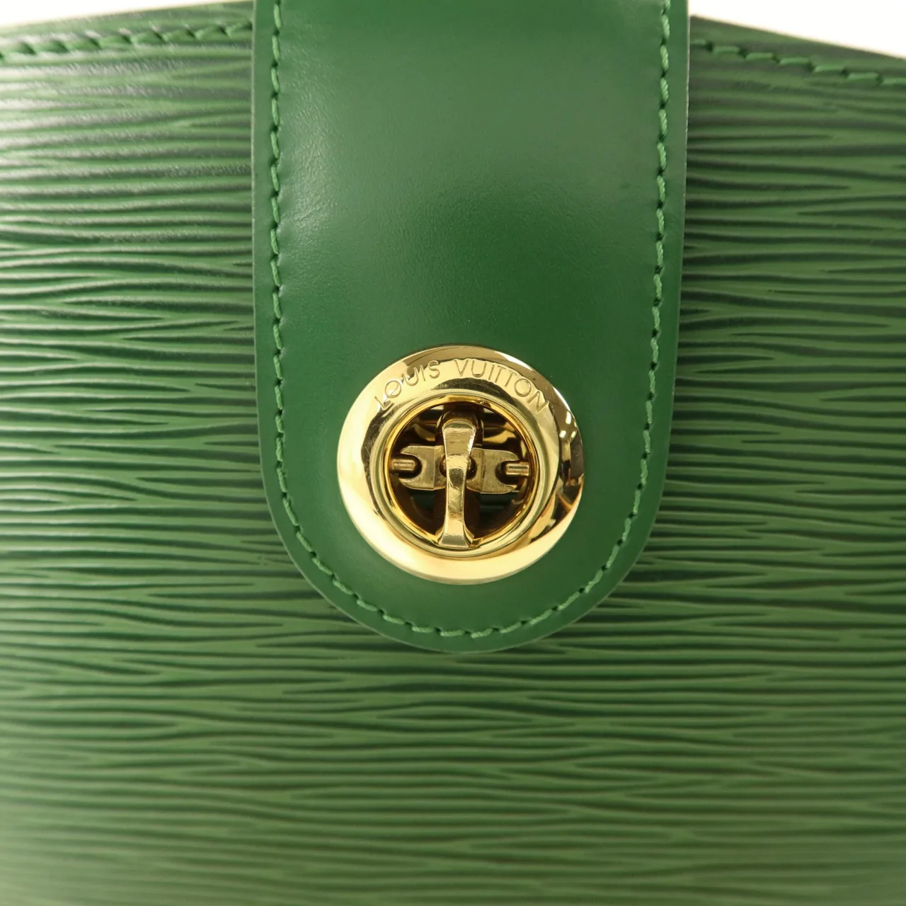 LOUIS VUITTON Cluny M52254 Shoulder Bag Calfskin 綠色 / Green Calfskin Rank A - Thumbnail 8
