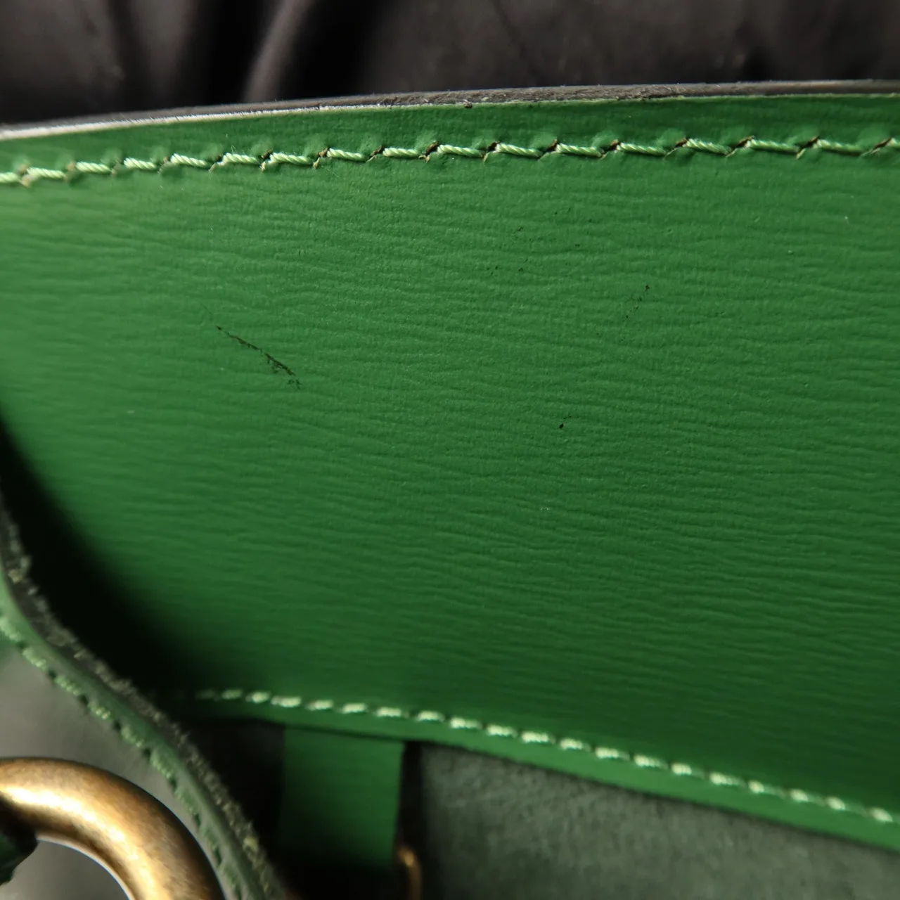 LOUIS VUITTON Cluny M52254 Shoulder Bag Calfskin 綠色 / Green Calfskin Rank A - Thumbnail 15