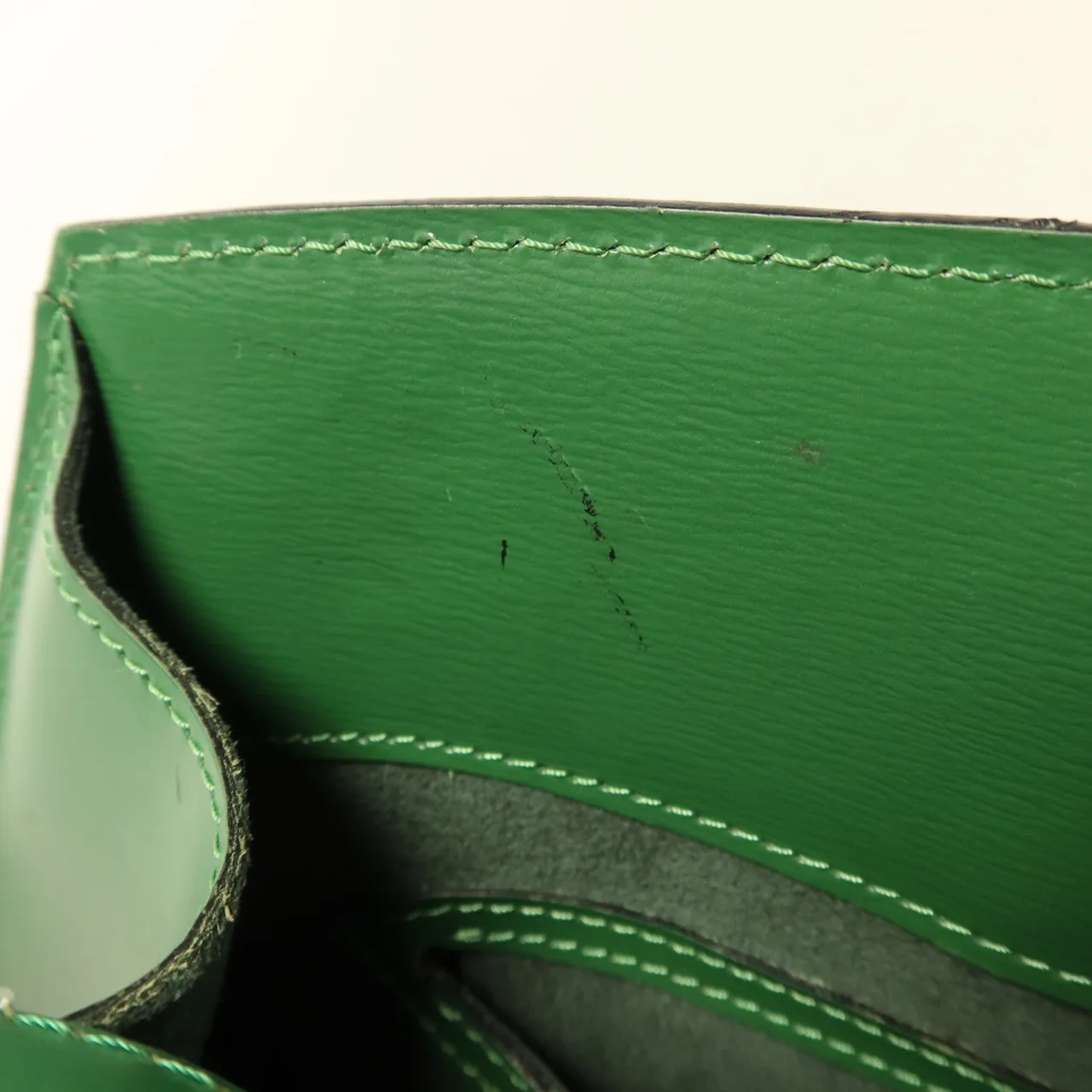 LOUIS VUITTON Cluny M52254 Shoulder Bag Calfskin 綠色 / Green Calfskin Rank A - Thumbnail 16