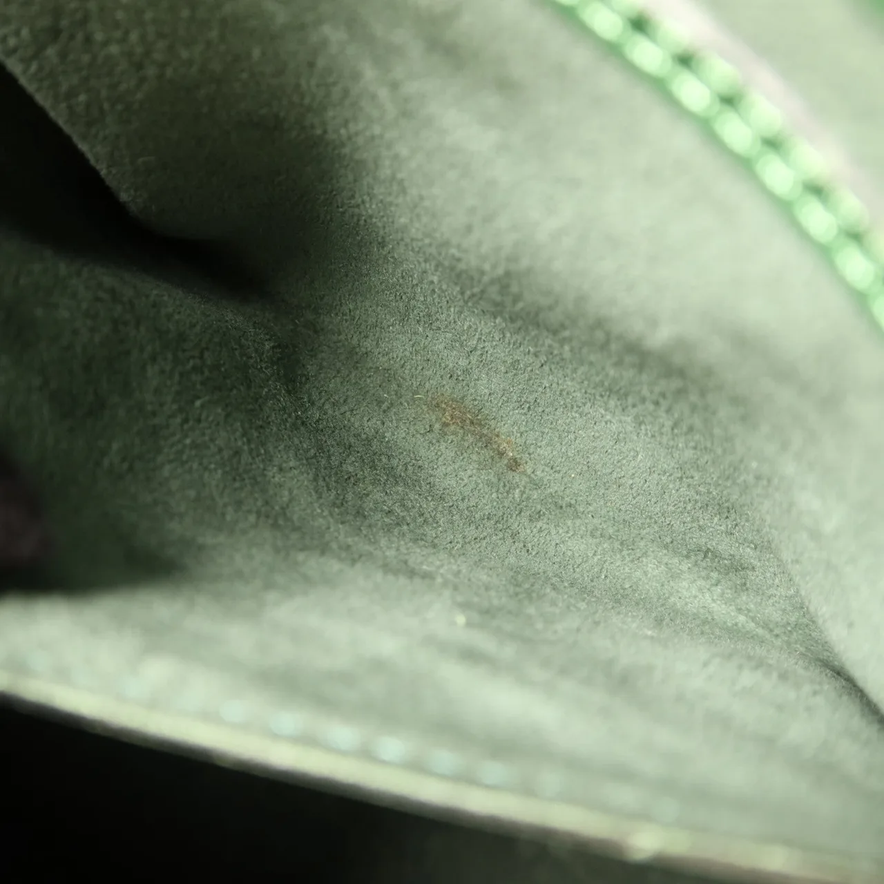 LOUIS VUITTON Cluny M52254 Shoulder Bag Calfskin 綠色 / Green Calfskin Rank A - Thumbnail 18