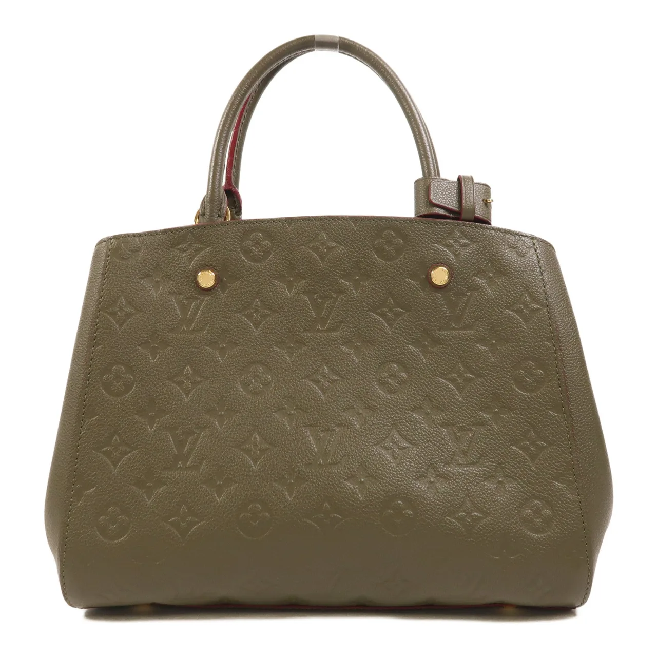 LOUIS VUITTON Montaigne M44060 2-Way Bag Leather 綠色 / Green Leather Rank A - Thumbnail 2