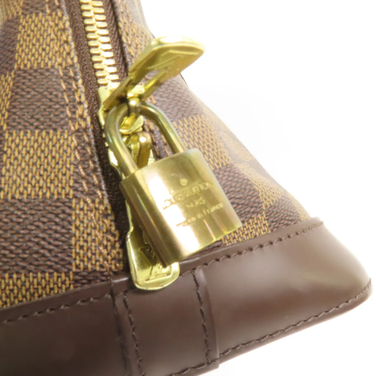 LOUIS VUITTON Alma N51131 Handbag Coated Canvas 棕色 / Brown Coated Canvas Rank B - Thumbnail 7