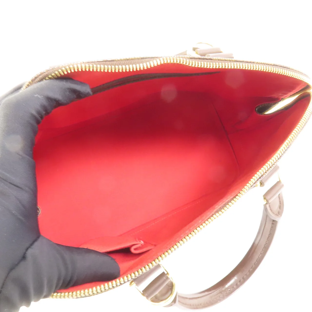 LOUIS VUITTON Alma N51131 Handbag Coated Canvas 棕色 / Brown Coated Canvas Rank B - Thumbnail 8