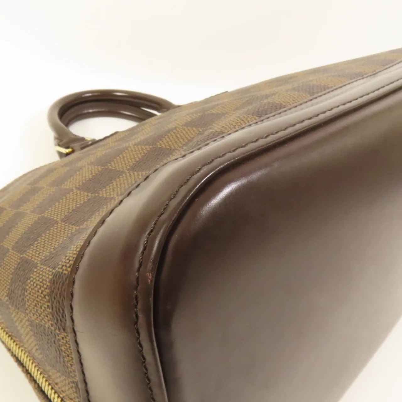 LOUIS VUITTON Alma N51131 Handbag Coated Canvas 棕色 / Brown Coated Canvas Rank B - Thumbnail 14