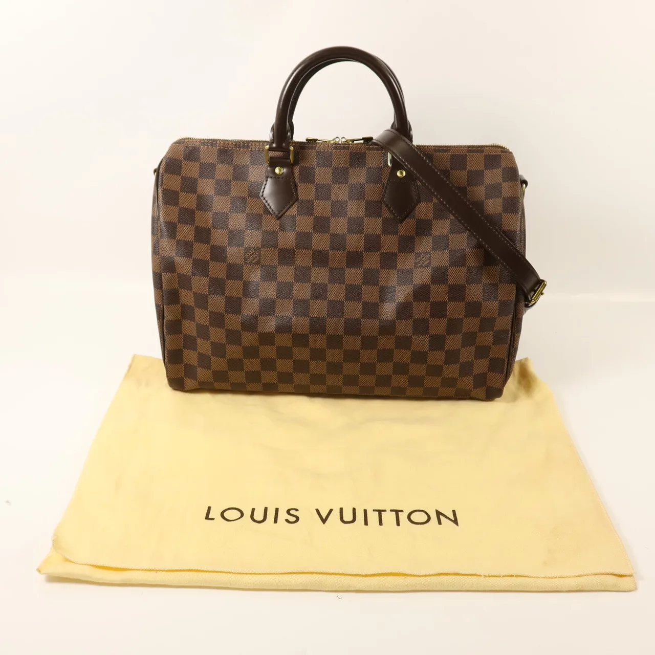 LOUIS VUITTON Speedy Bandouliere N40591 2-Way Bag Coated Canvas 棕色 / Brown Coated Canvas Rank A - Thumbnail 9
