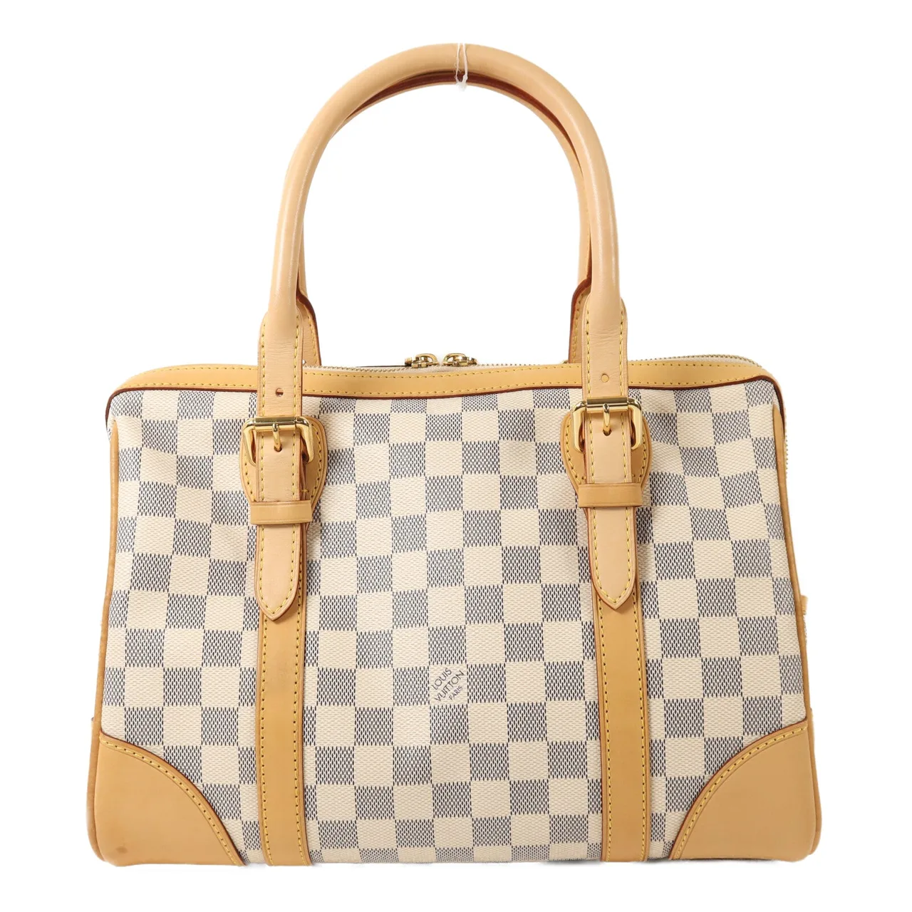 LOUIS VUITTON Berkeley N52001 手提包 塗層帆布 白色 / White 塗層帆布 中古品A - 縮圖 2