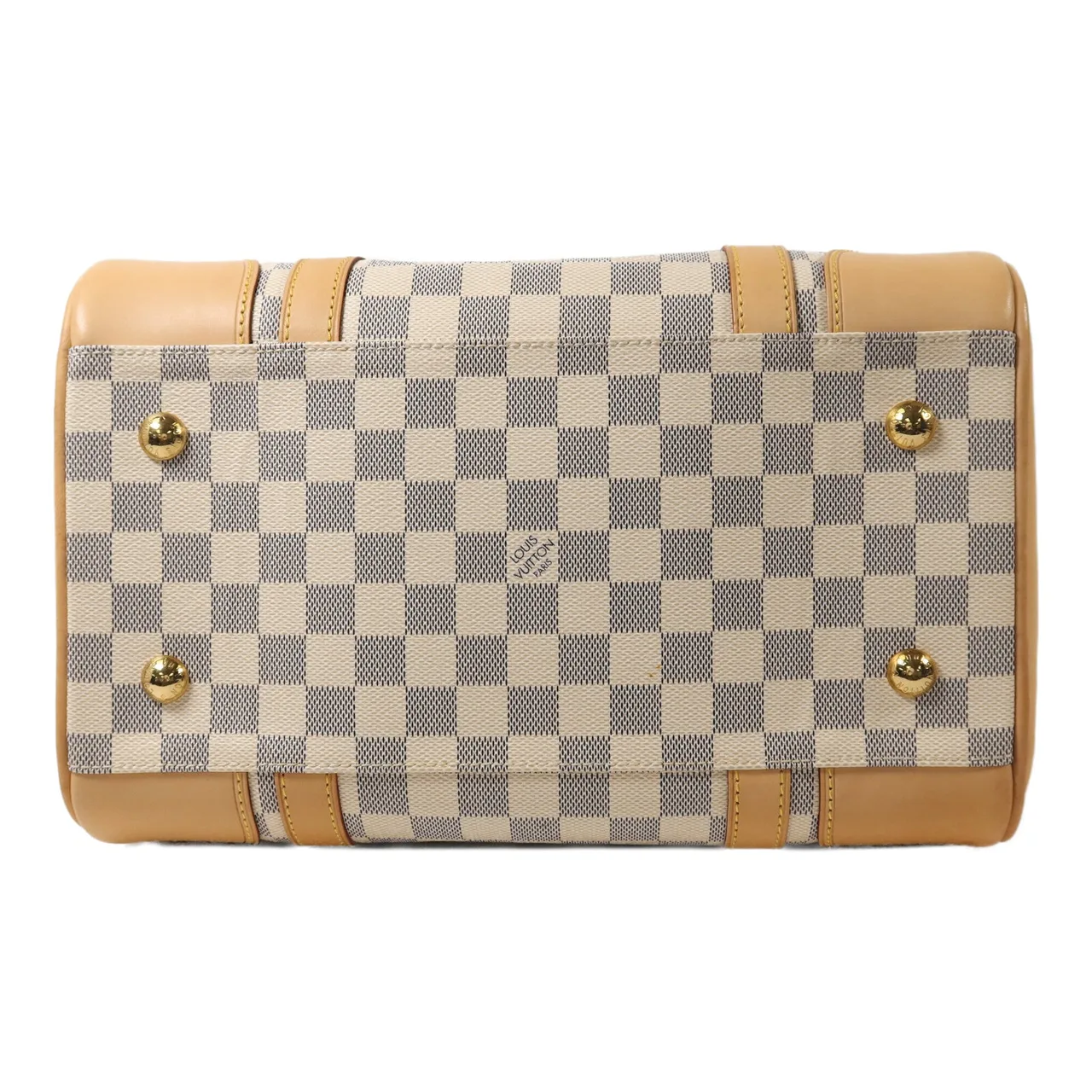 LOUIS VUITTON Berkeley N52001 手提包 塗層帆布 白色 / White 塗層帆布 中古品A - 縮圖 4
