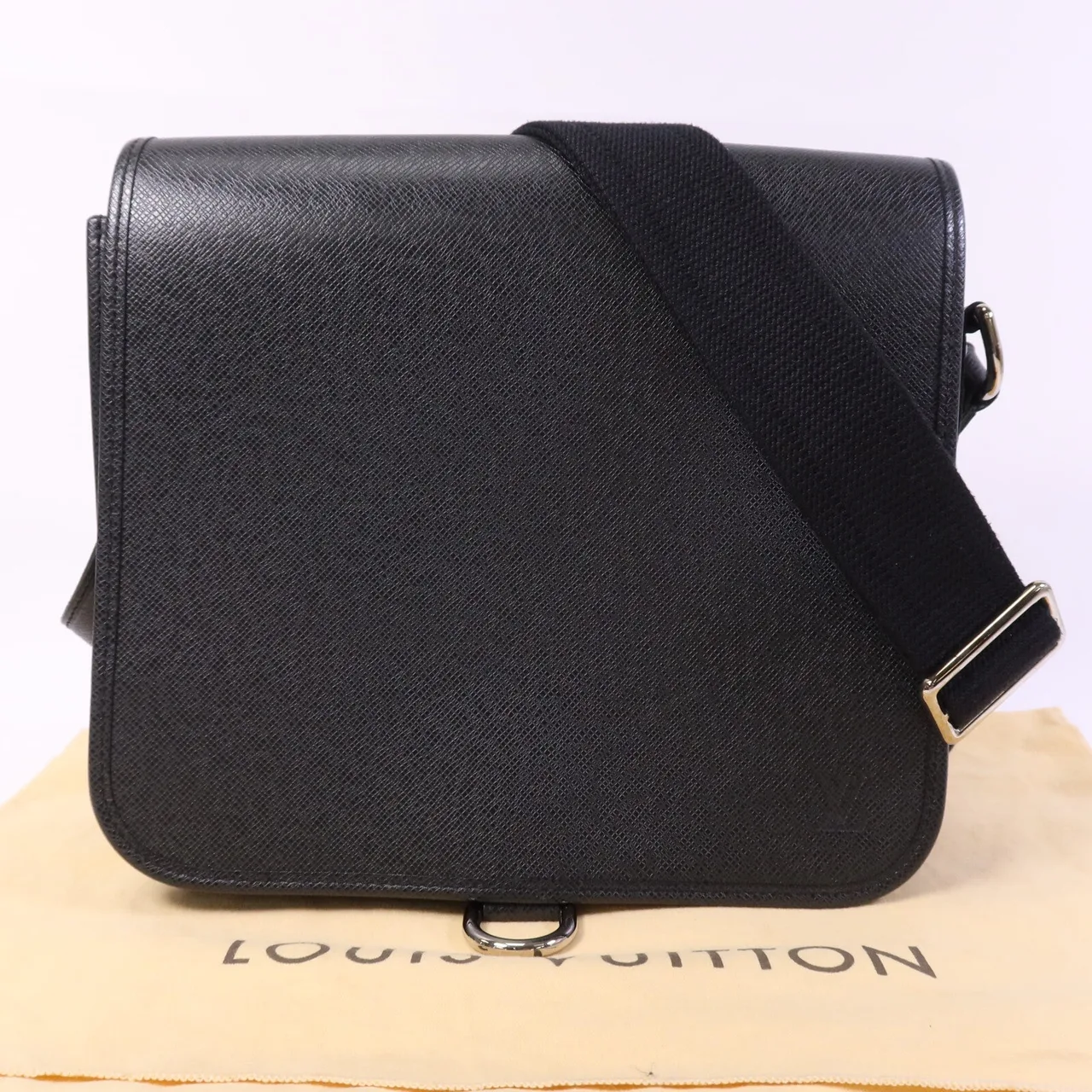 LOUIS VUITTON Andrei M32482 肩背包 牛皮 黑色 牛皮 中古品A - 縮圖 10