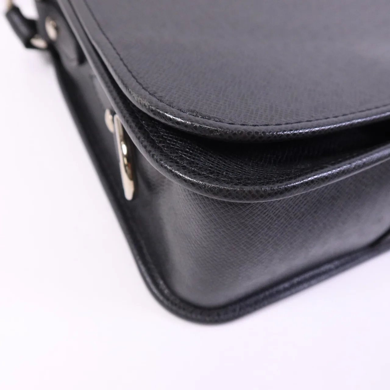 LOUIS VUITTON Andrei M32482 肩背包 牛皮 黑色 牛皮 中古品A - 縮圖 12