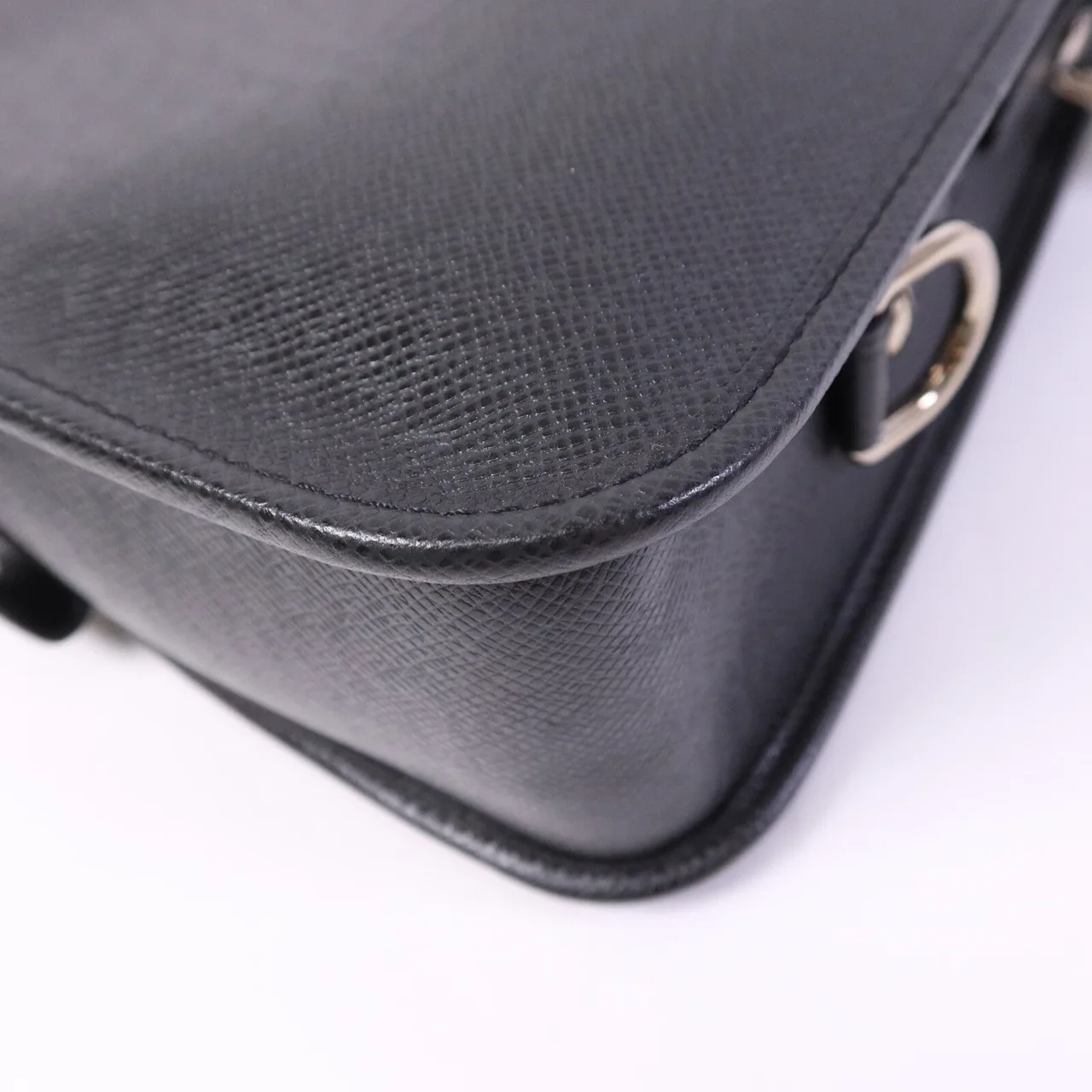 LOUIS VUITTON Andrei M32482 肩背包 牛皮 黑色 牛皮 中古品A - 縮圖 13