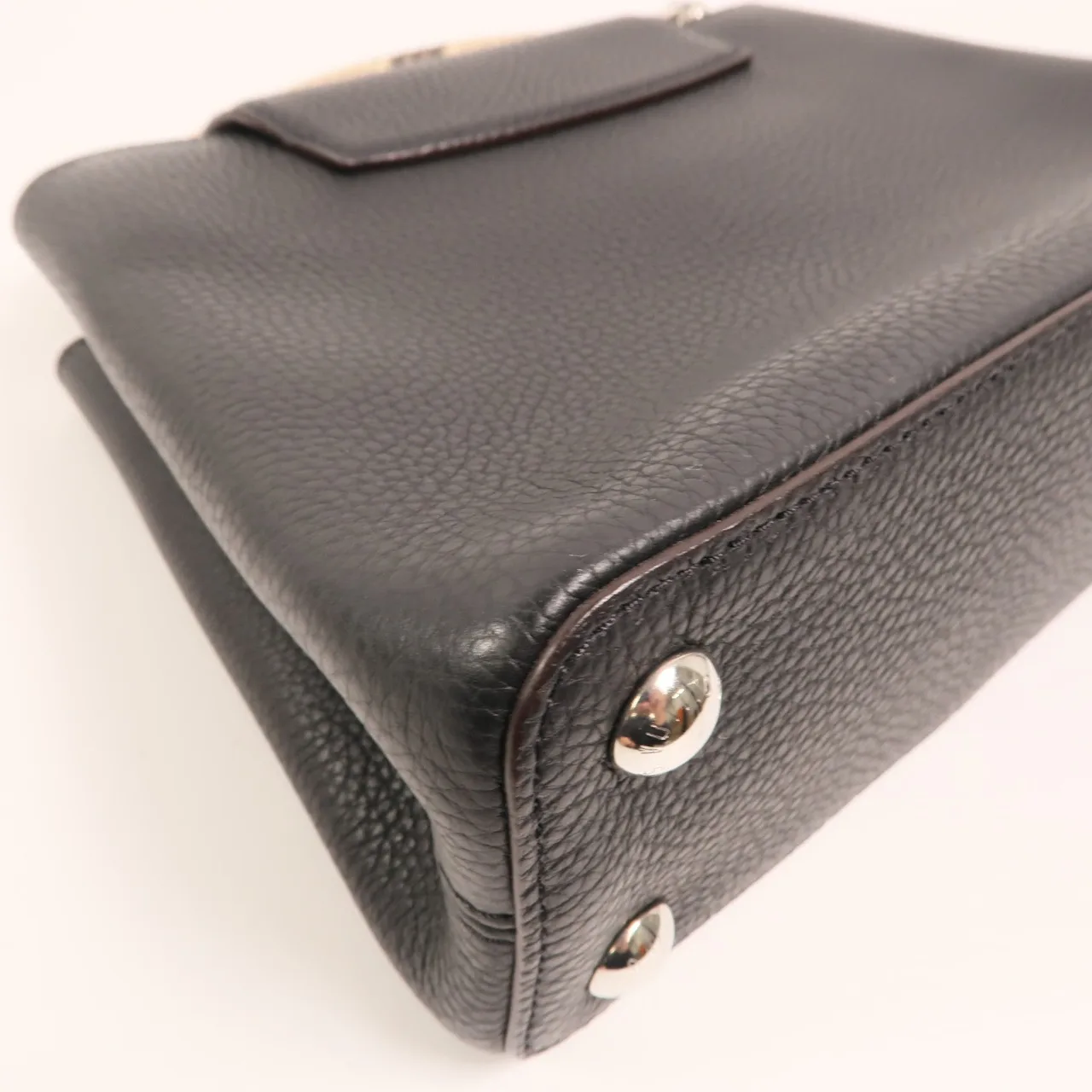 LOUIS VUITTON Capucines N92040 2-Way Bag Calfskin 黑色 / Black Calfskin Rank A - Thumbnail 13