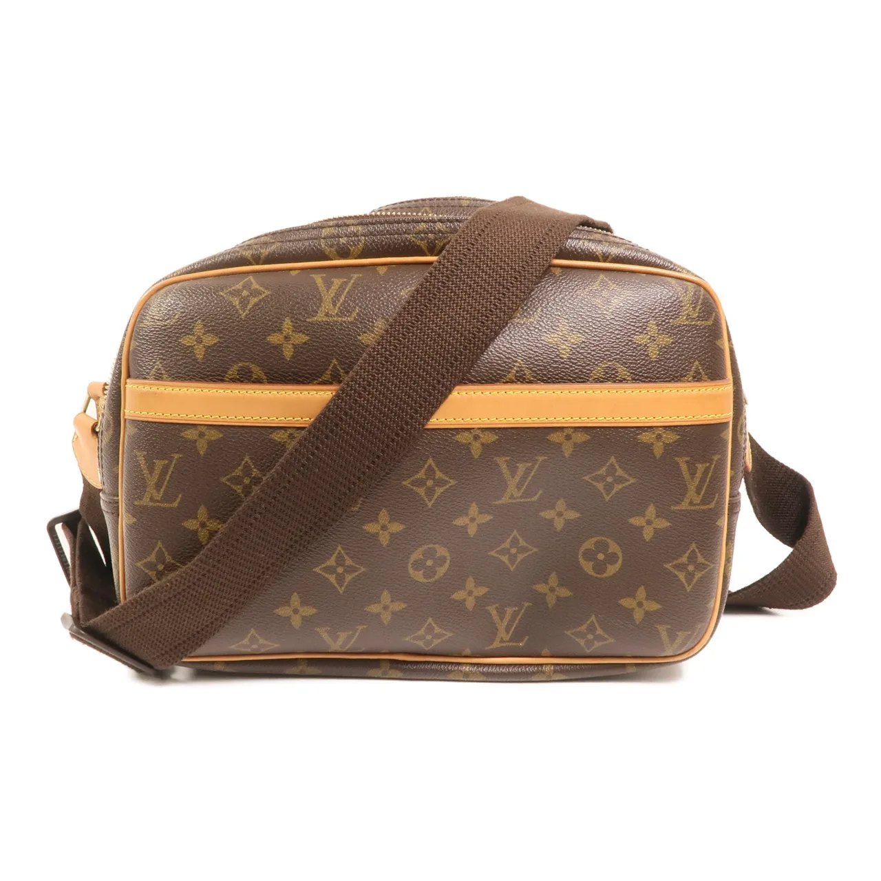 LOUIS VUITTON Reporter M45254 肩背包 塗層帆布 棕色 / Brown