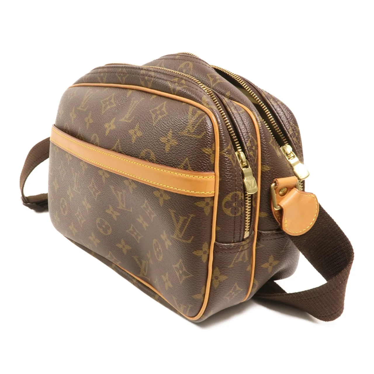 LOUIS VUITTON Reporter M45254 肩背包 塗層帆布 棕色 / Brown 塗層帆布 中古品A - 縮圖 3