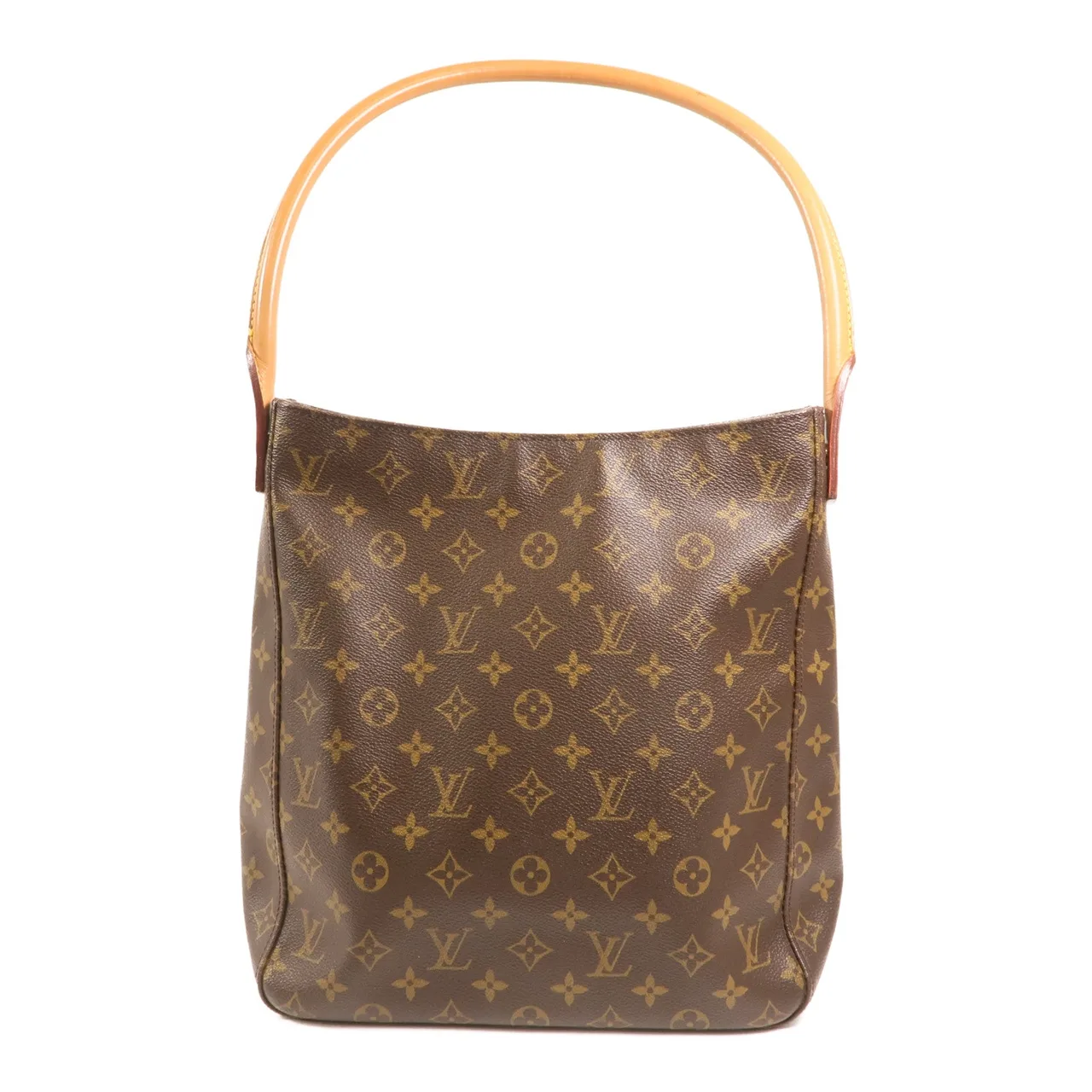 LOUIS VUITTON Loop M51145 肩背包 塗層帆布 棕色 / Brown