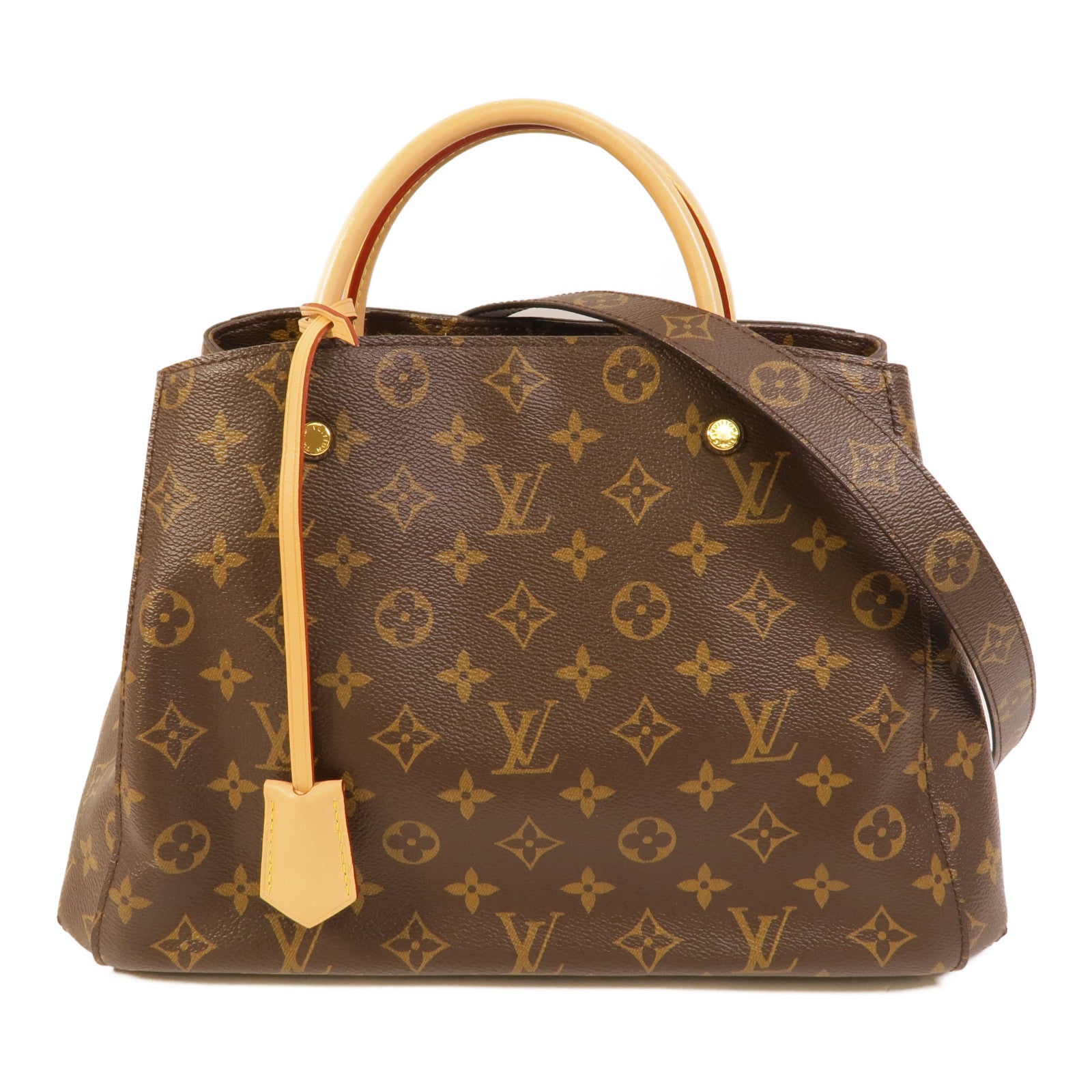 LOUIS VUITTON Montaigne M41056 2-Way Bag Coated Canvas