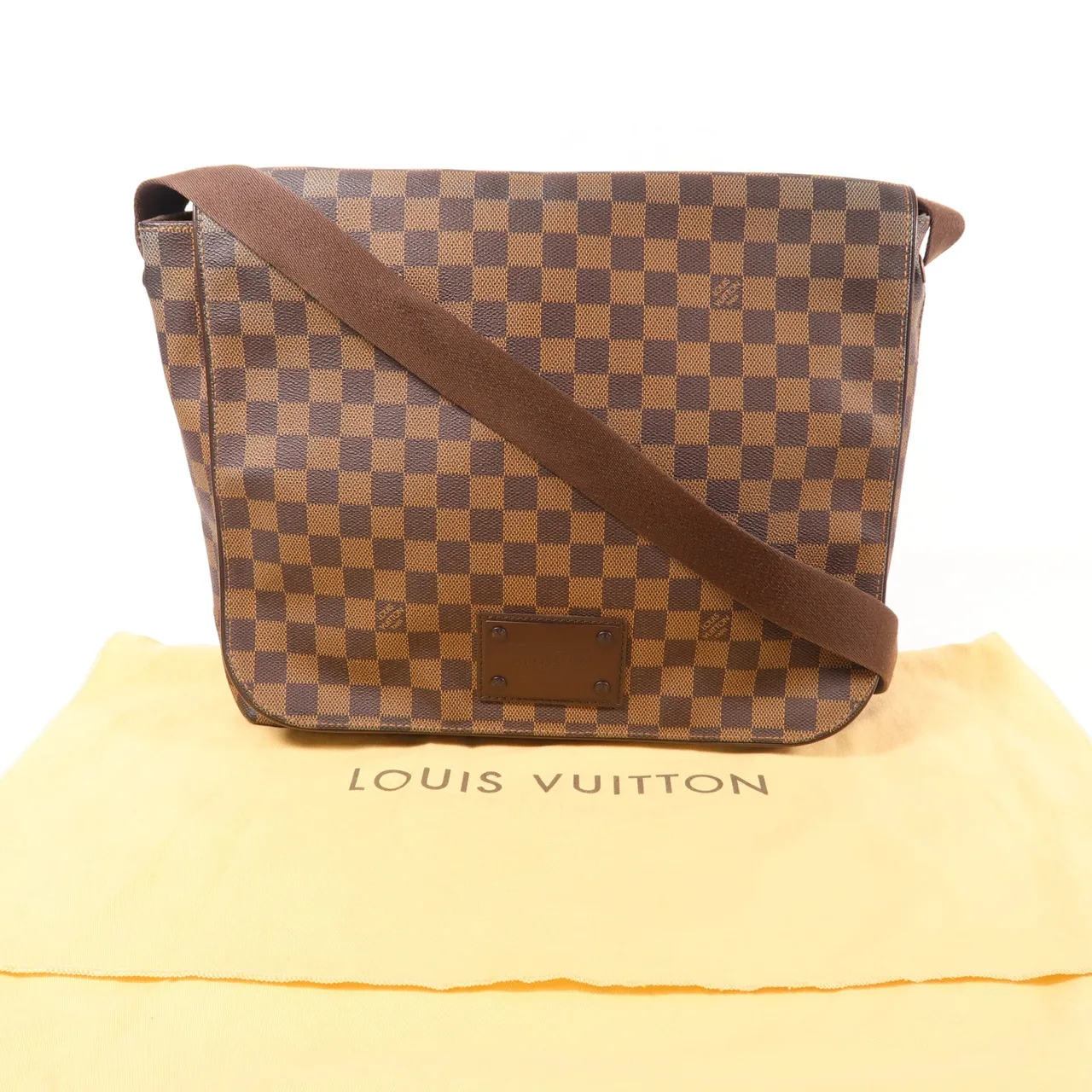 LOUIS VUITTON Brooklyn N51212 肩背包 塗層帆布 棕色 / Brown 塗層帆布 中古品A - 縮圖 9