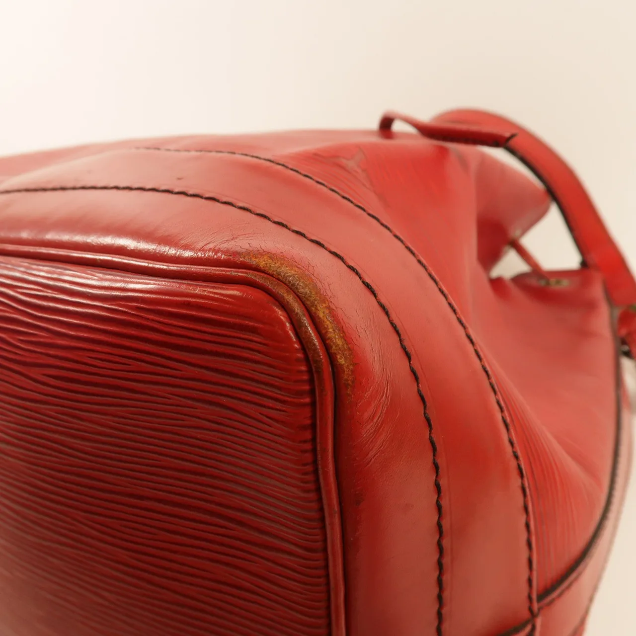 LOUIS VUITTON Noe M44007 肩背包 牛皮 紅色 / Red 牛皮 中古品B - 縮圖 6