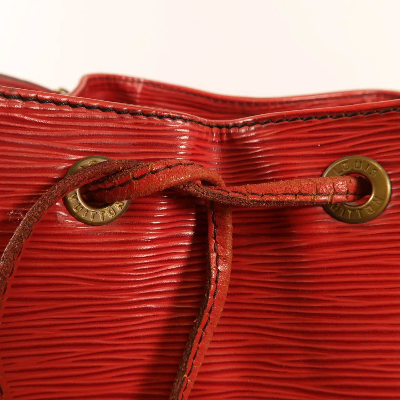 LOUIS VUITTON Noe M44007 肩背包 牛皮 紅色 / Red 牛皮 中古品B - 縮圖 10