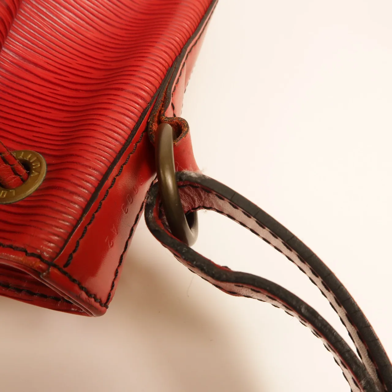 LOUIS VUITTON Noe M44007 肩背包 牛皮 紅色 / Red 牛皮 中古品B - 縮圖 11