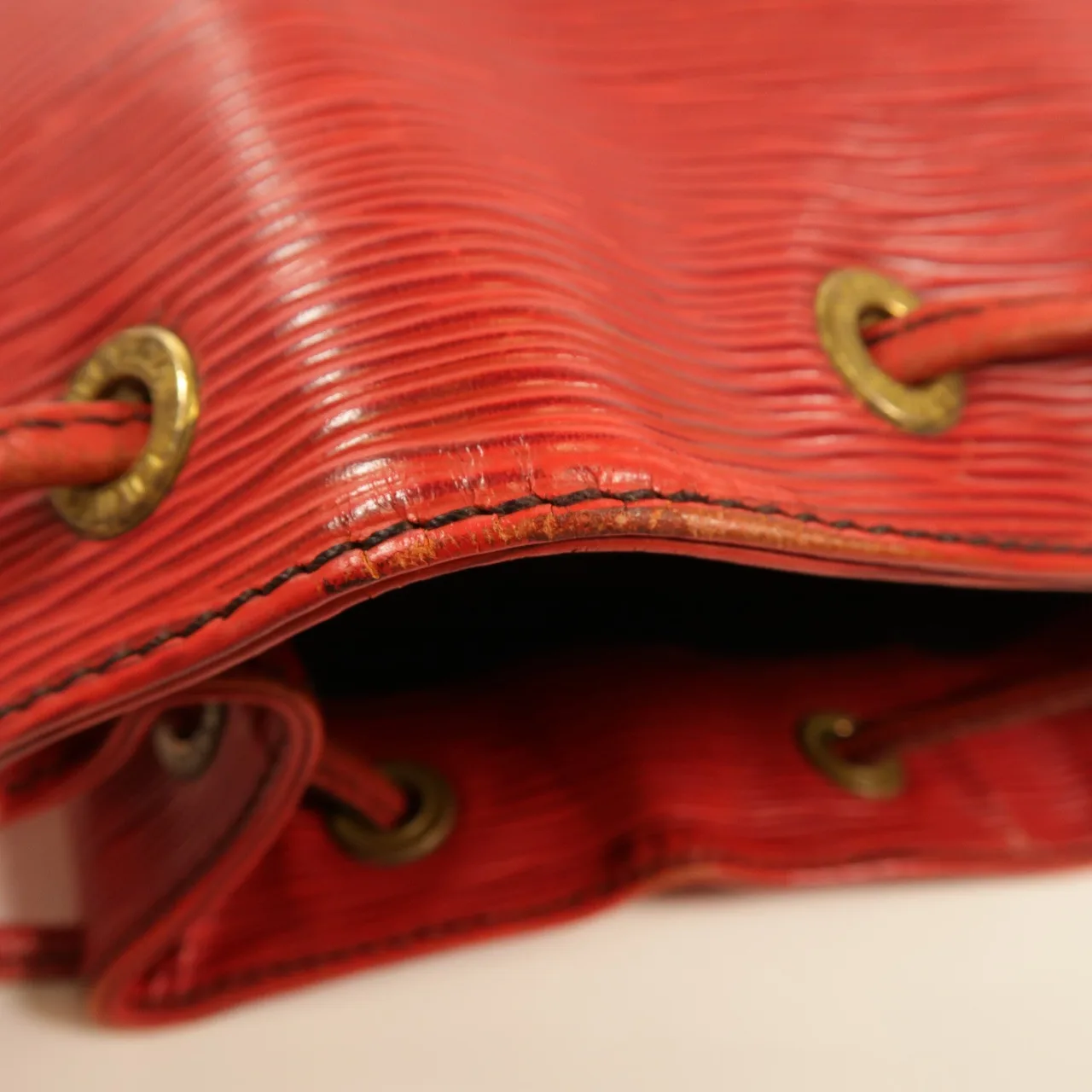 LOUIS VUITTON Noe M44007 肩背包 牛皮 紅色 / Red 牛皮 中古品B - 縮圖 12