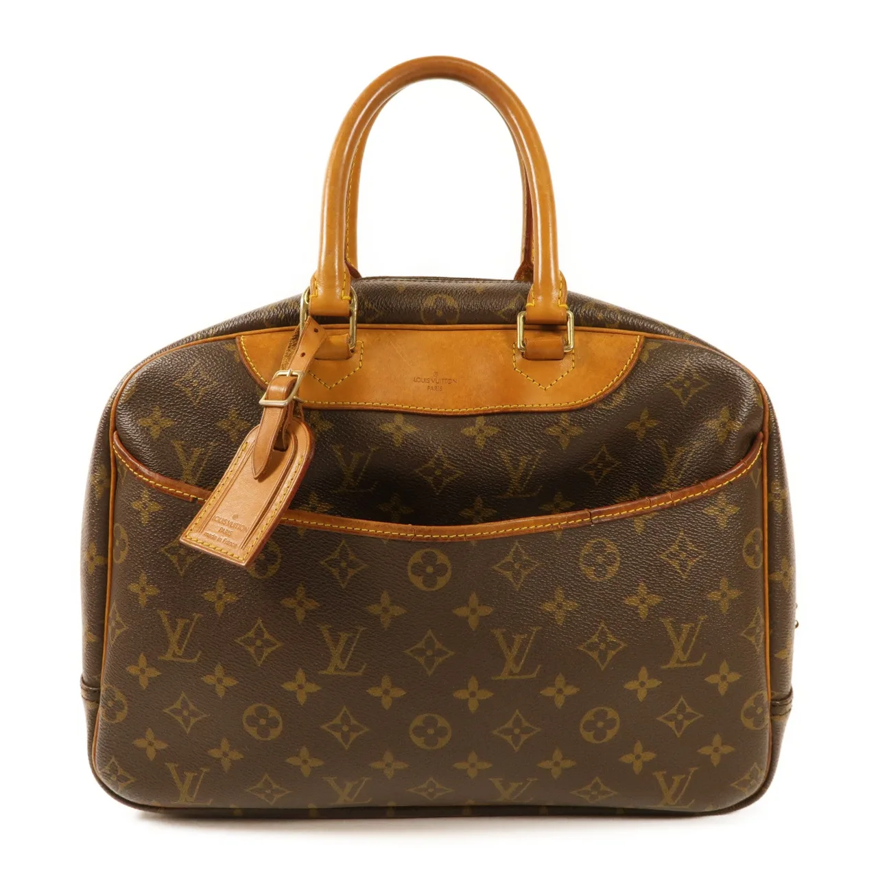 LOUIS VUITTON Deauville M47270 手提包 塗層帆布 棕色 / Brown