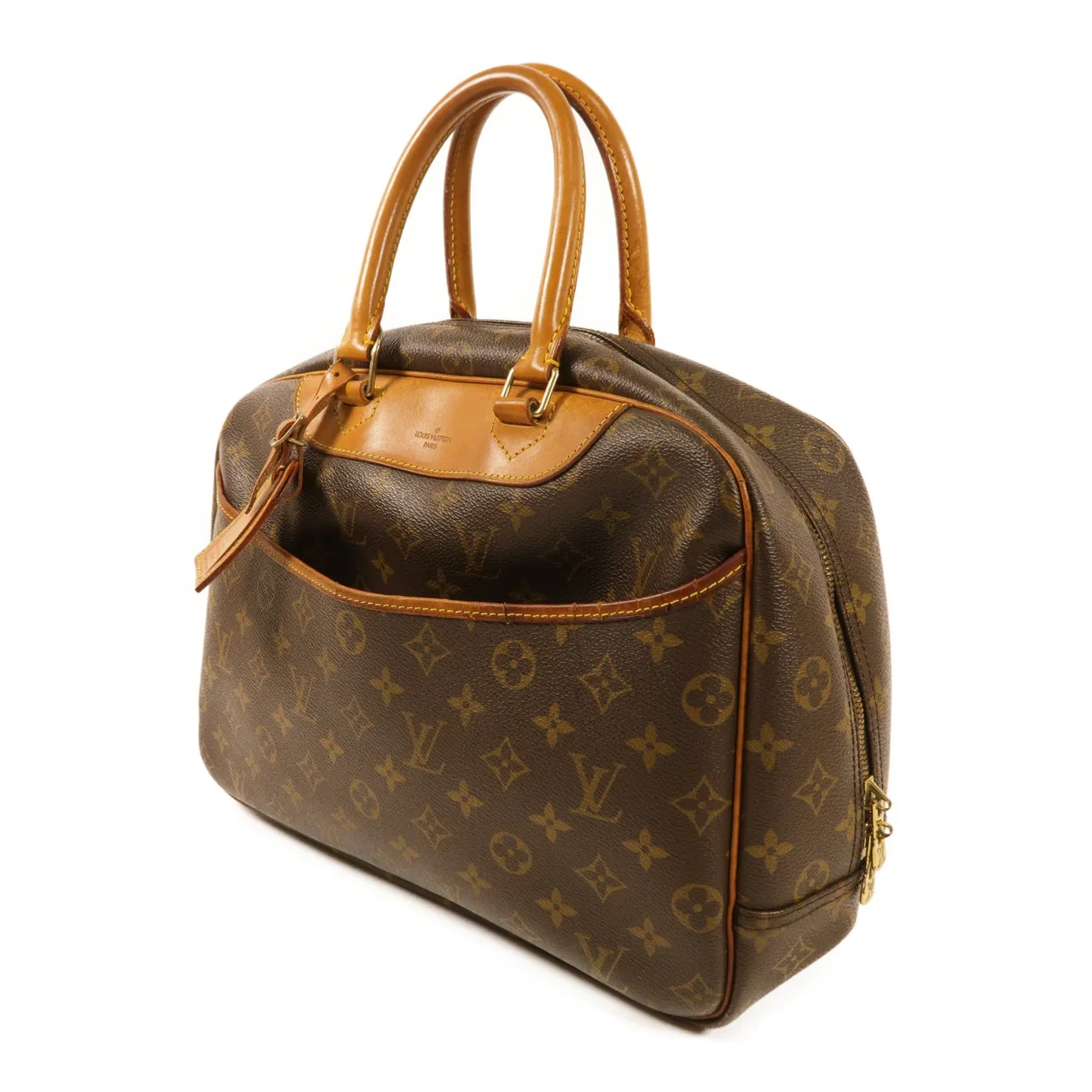 LOUIS VUITTON Deauville M47270 手提包 塗層帆布 棕色 / Brown 塗層帆布 中古品C - 縮圖 3