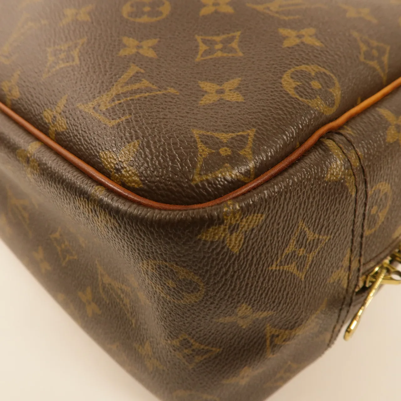 LOUIS VUITTON Deauville M47270 手提包 塗層帆布 棕色 / Brown 塗層帆布 中古品C - 縮圖 6