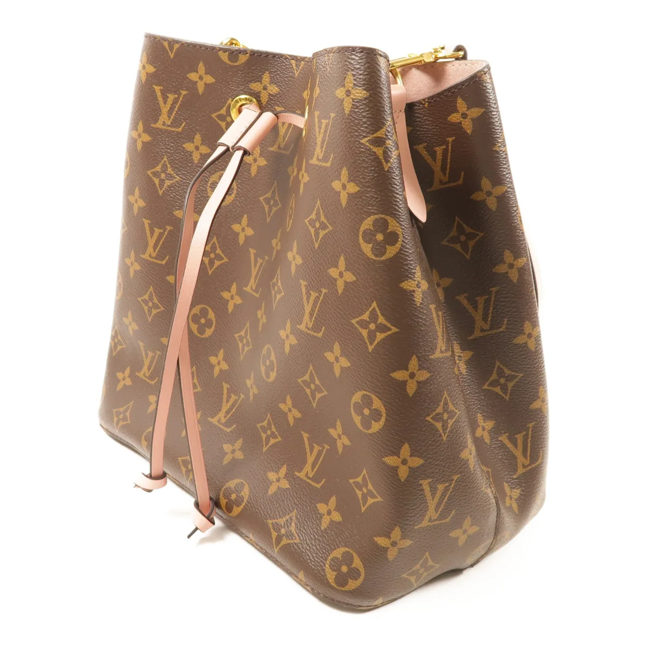 LOUIS VUITTON NeoNoe M44022 肩背包 塗層帆布 棕色 / 粉色 / Brown 塗層帆布 中古品A - 縮圖 3