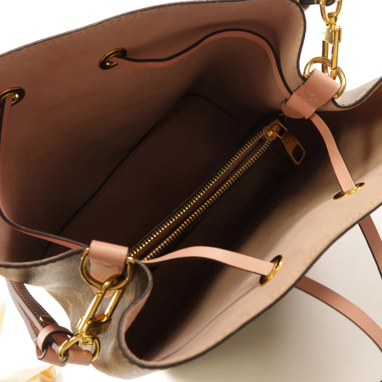 LOUIS VUITTON NeoNoe M44022 肩背包 塗層帆布 棕色 / 粉色 / Brown 塗層帆布 中古品A - 縮圖 10