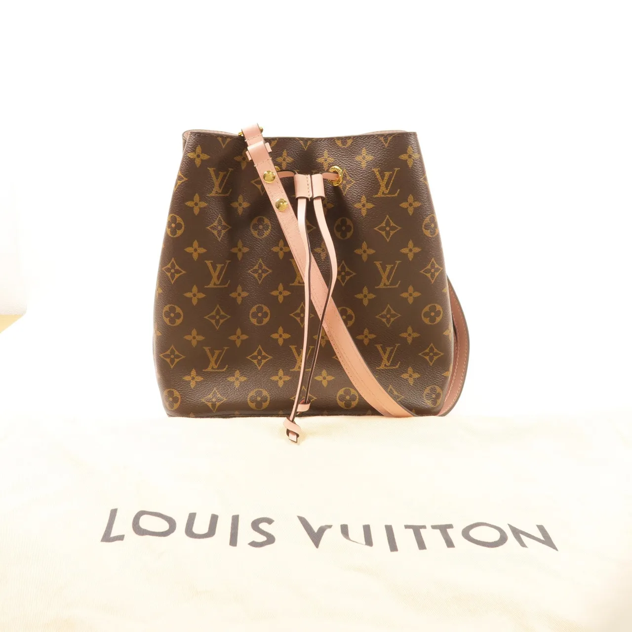 LOUIS VUITTON NeoNoe M44022 肩背包 塗層帆布 棕色 / 粉色 / Brown 塗層帆布 中古品A - 縮圖 15