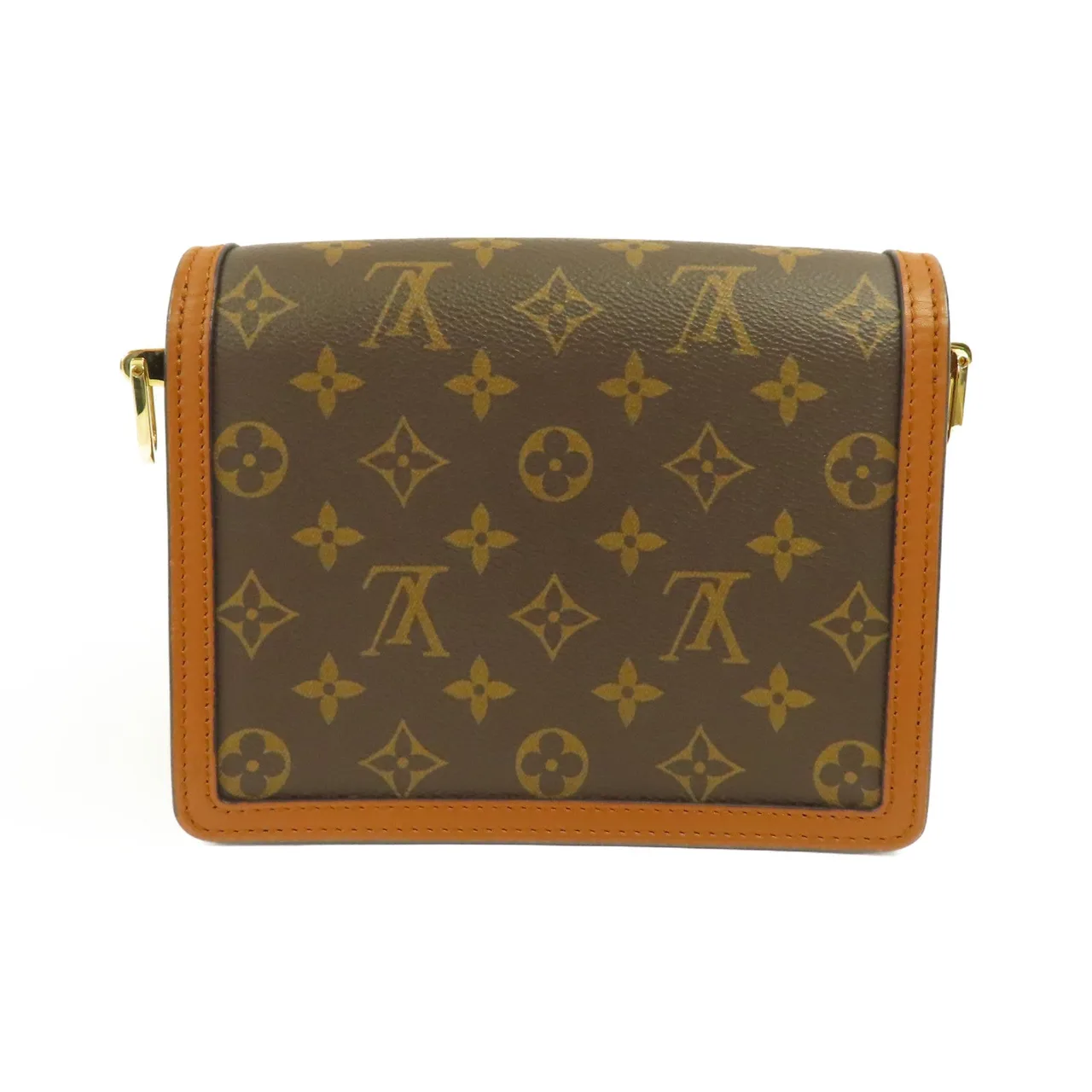 LOUIS VUITTON Mini Dauphine M45959 肩背包 塗層帆布 棕色 塗層帆布 中古品A - 縮圖 2