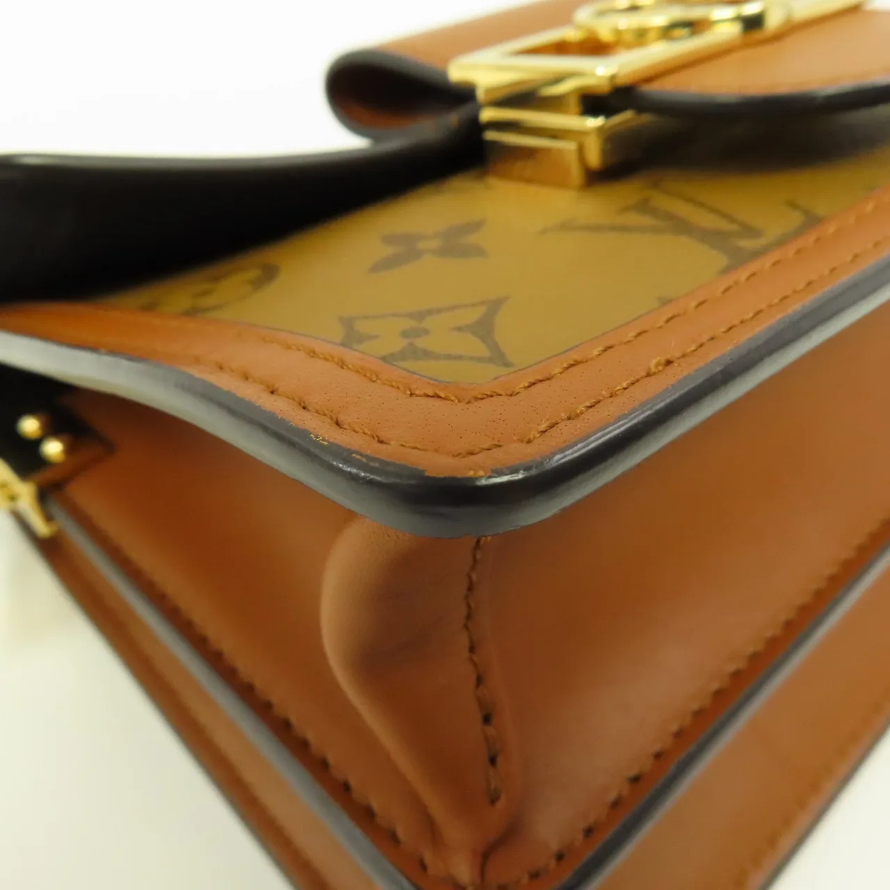 LOUIS VUITTON Mini Dauphine M45959 肩背包 塗層帆布 棕色 塗層帆布 中古品A - 縮圖 10