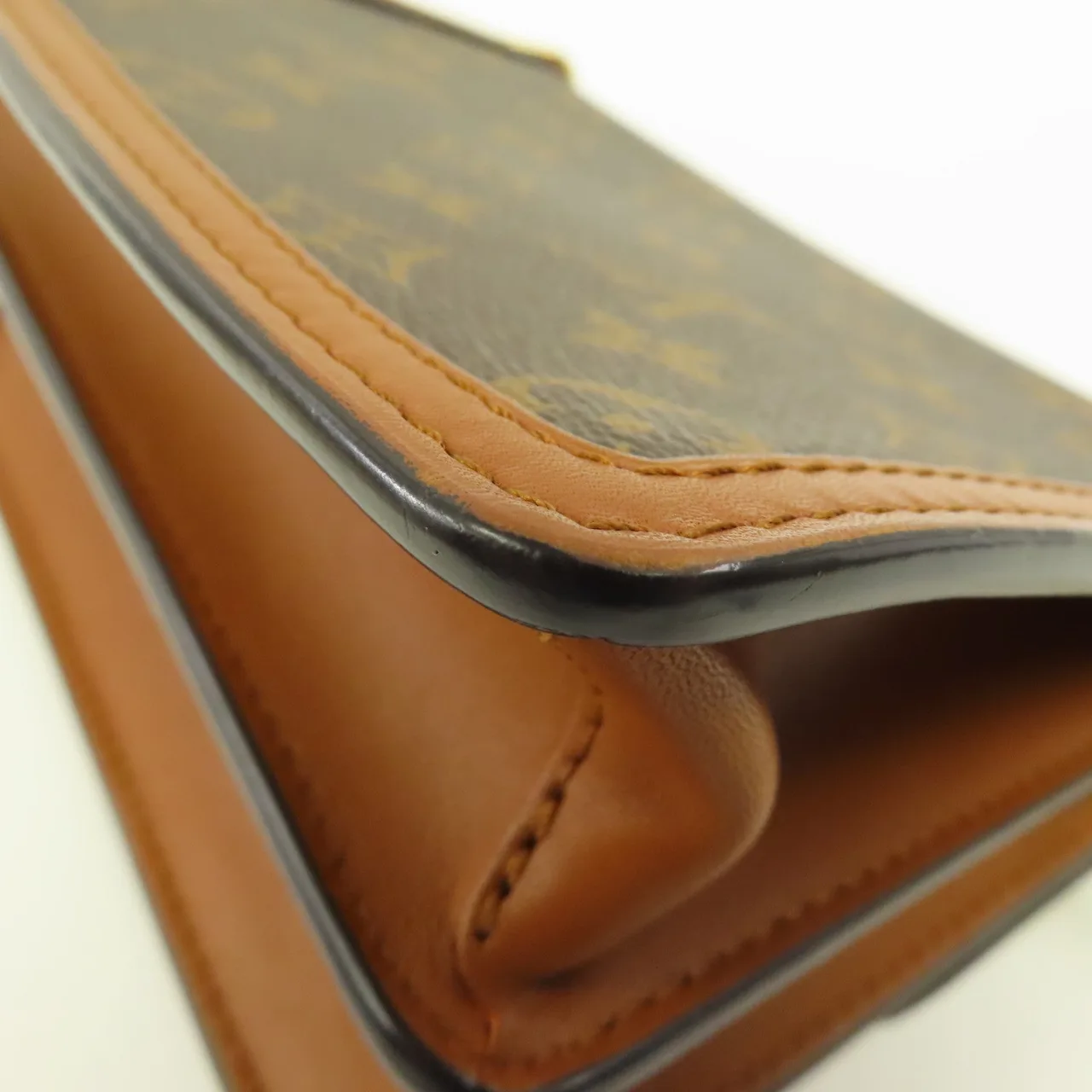 LOUIS VUITTON Mini Dauphine M45959 肩背包 塗層帆布 棕色 塗層帆布 中古品A - 縮圖 13