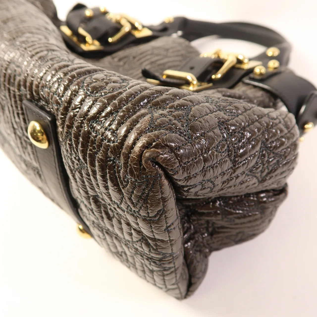 LOUIS VUITTON M95595 肩背包 皮革 棕色 / Brown 皮革 中古品A - 縮圖 11