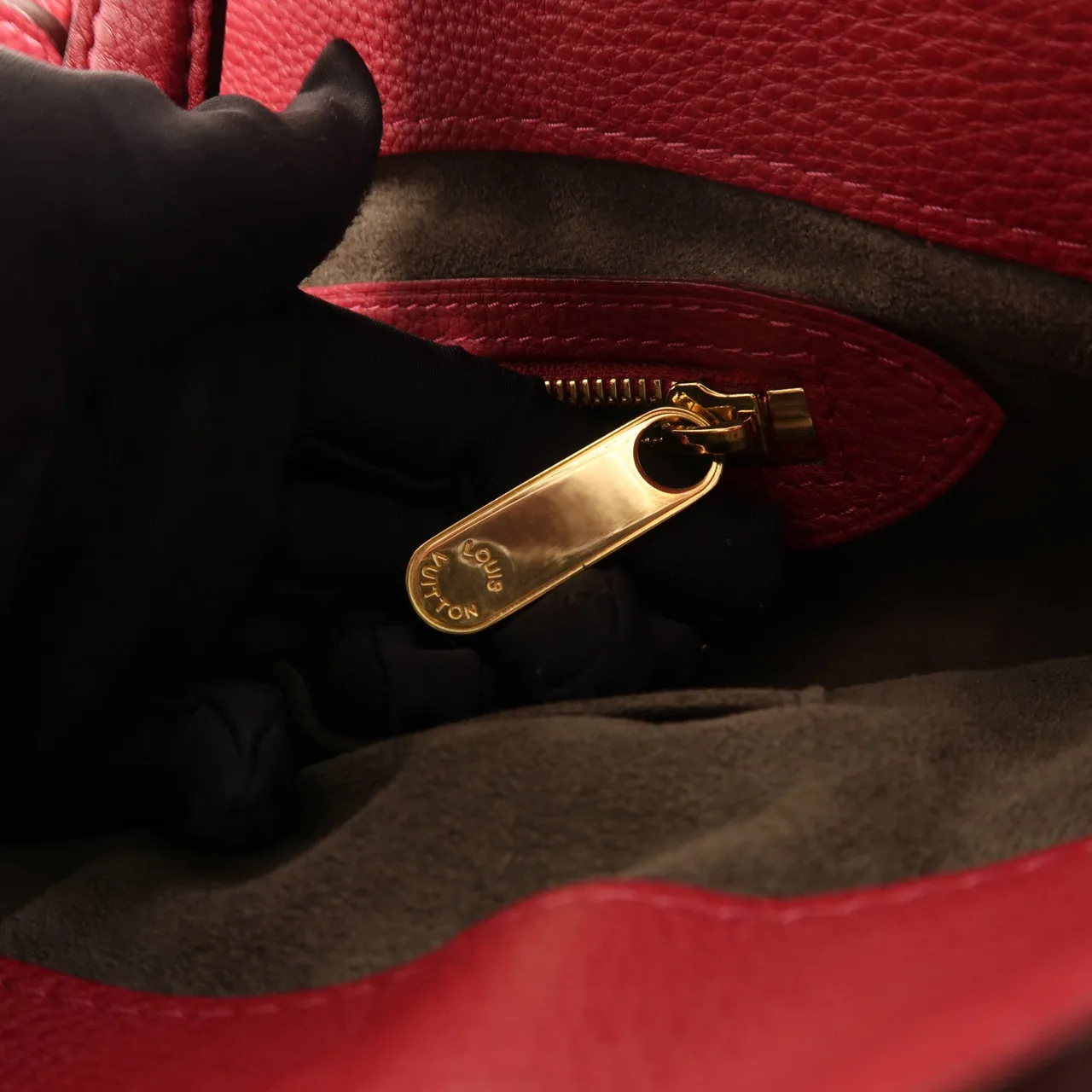LOUIS VUITTON M93817 手提包 牛皮 紅色 / Red 牛皮 中古品A - 縮圖 9