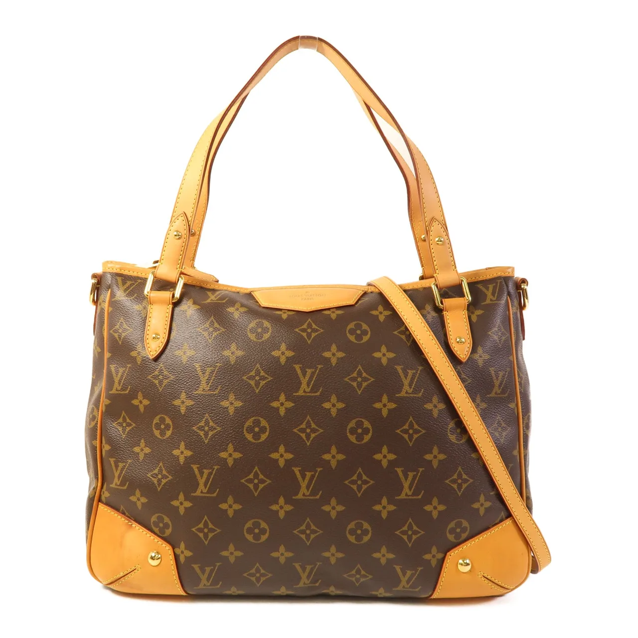 LOUIS VUITTON Estrela M41232 兩用包 塗層帆布 棕色