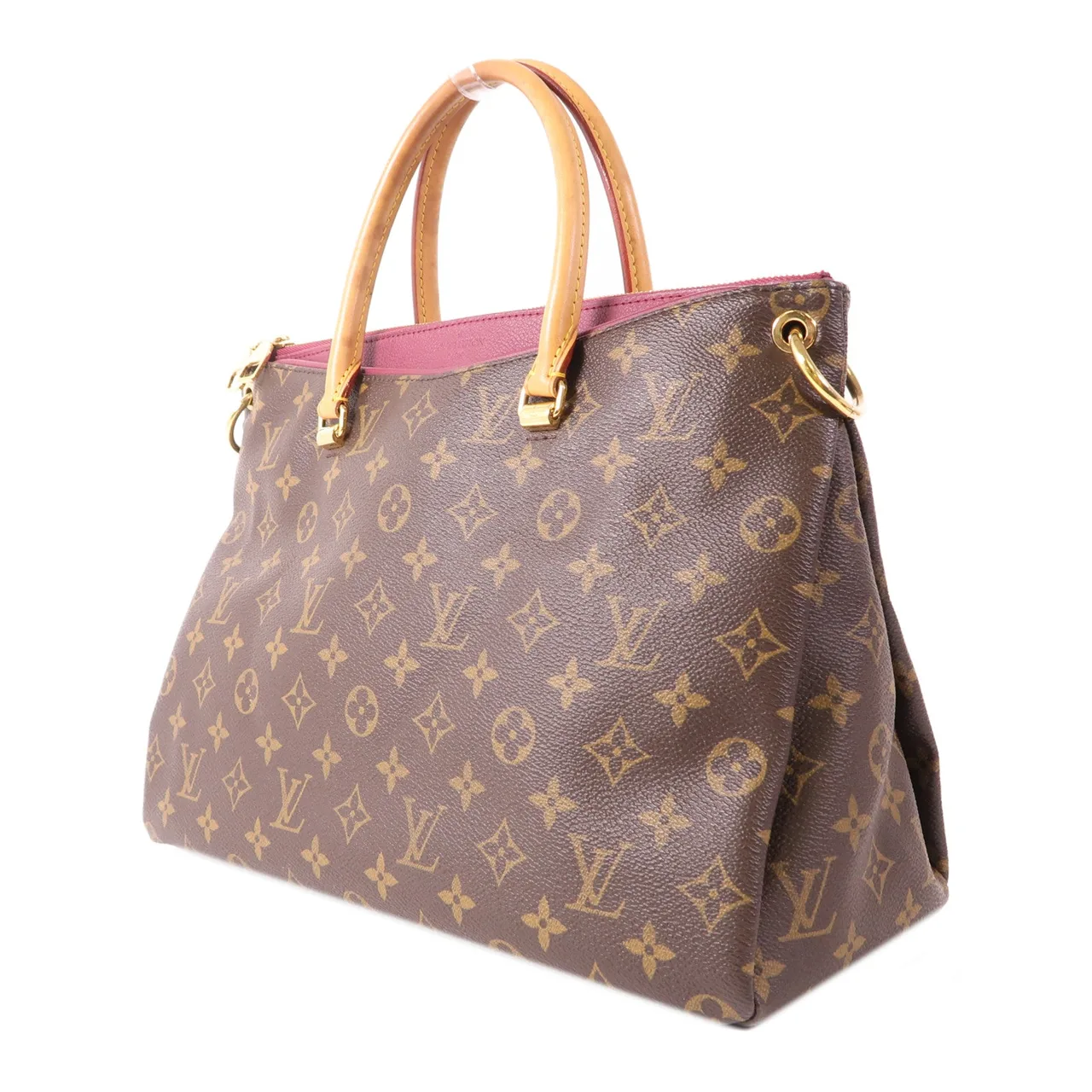 LOUIS VUITTON Pallas M40906 兩用包 塗層帆布 棕色 塗層帆布 中古品B - 縮圖 3