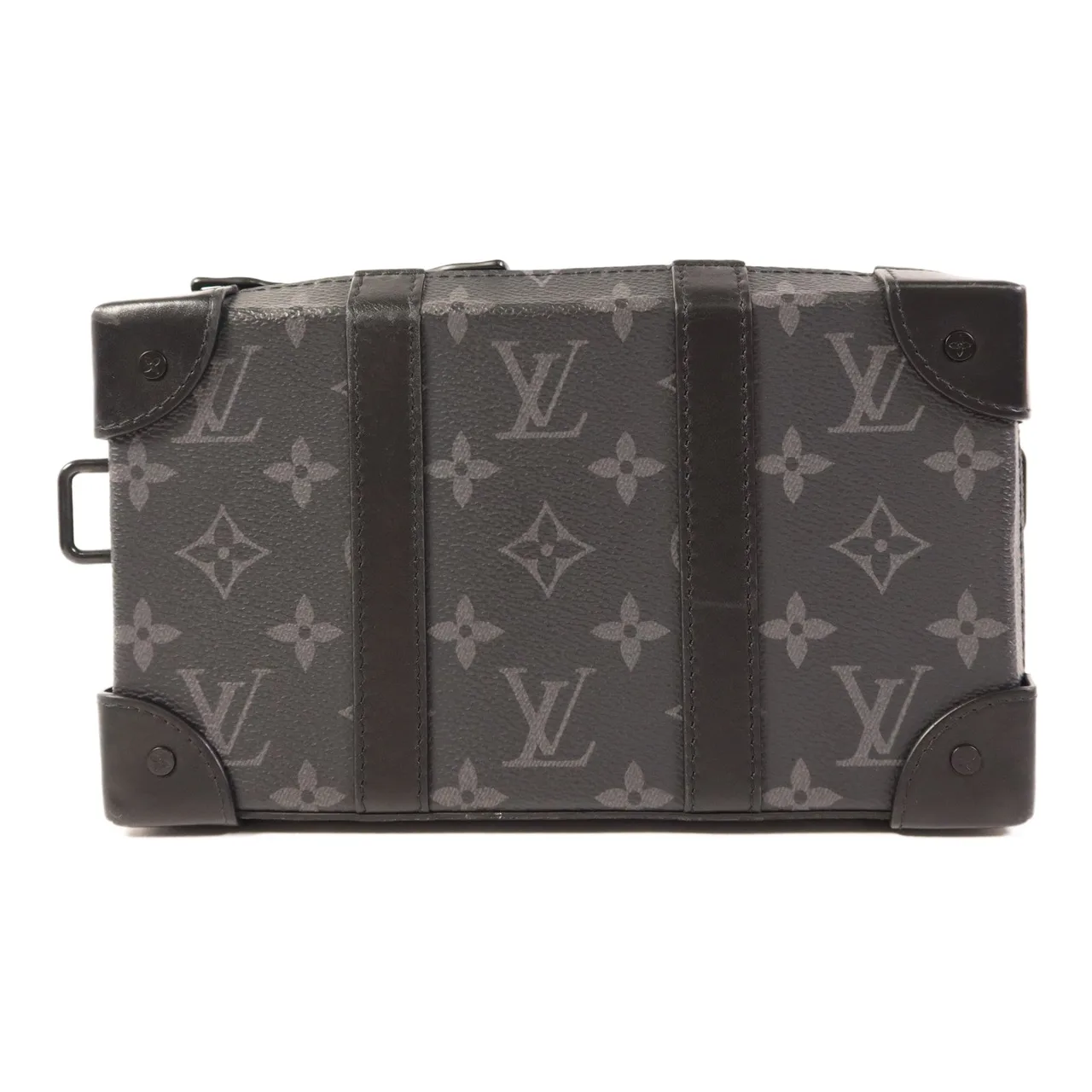 LOUIS VUITTON Soft Trunk M69838 肩背包 塗層帆布 黑色 / Black 塗層帆布 中古品B - 縮圖 3