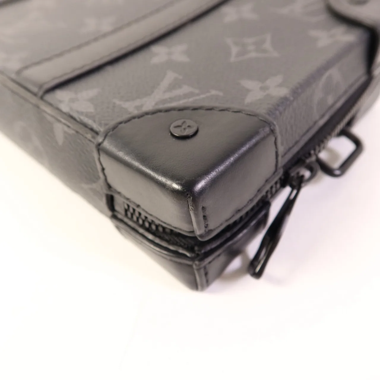 LOUIS VUITTON Soft Trunk M69838 肩背包 塗層帆布 黑色 / Black 塗層帆布 中古品B - 縮圖 10