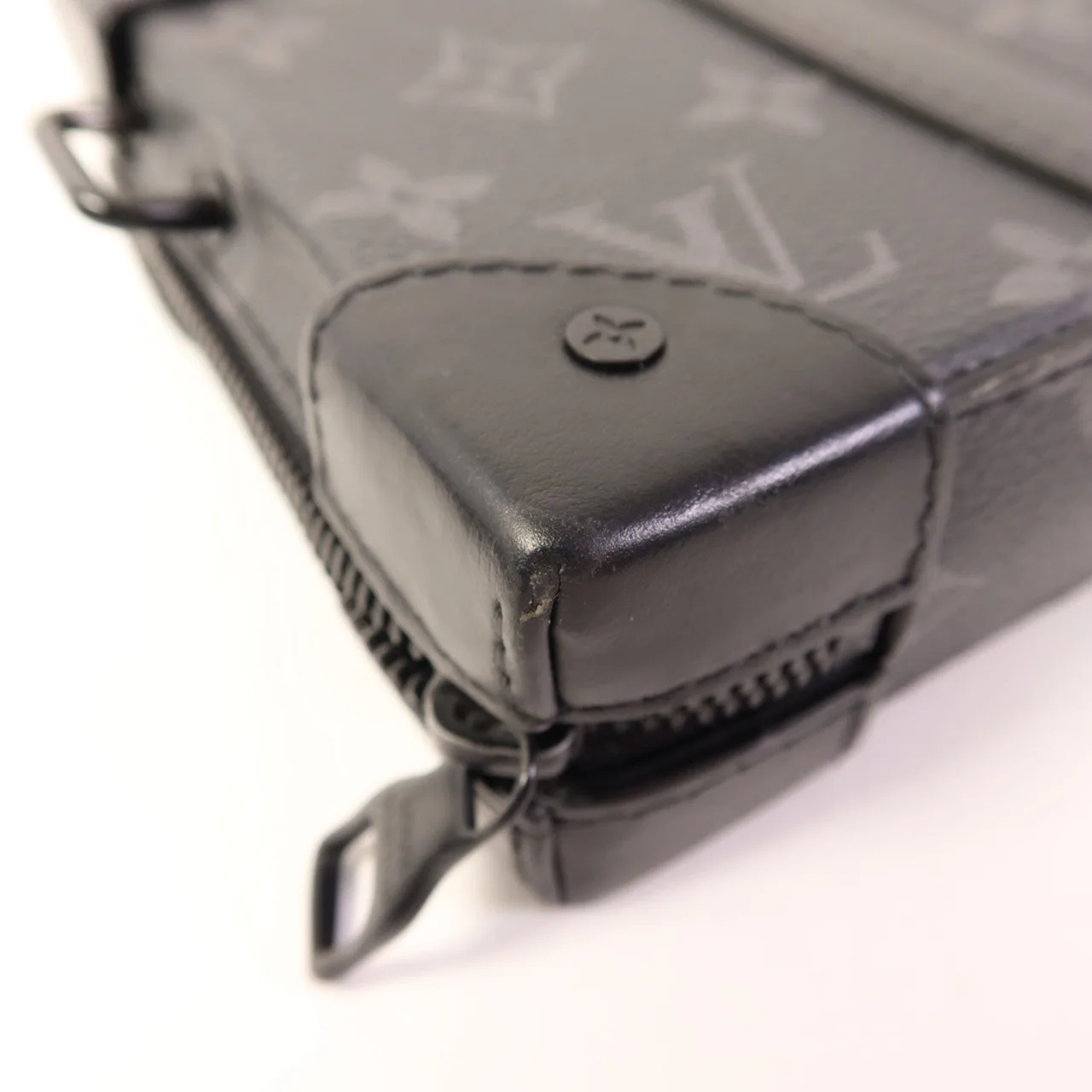 LOUIS VUITTON Soft Trunk M69838 肩背包 塗層帆布 黑色 / Black 塗層帆布 中古品B - 縮圖 11