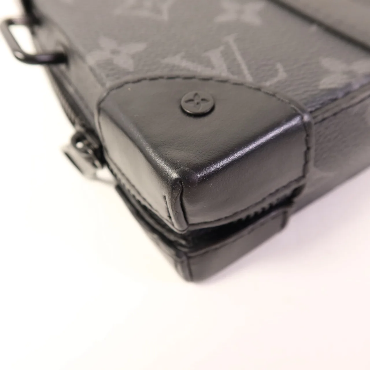 LOUIS VUITTON Soft Trunk M69838 肩背包 塗層帆布 黑色 / Black 塗層帆布 中古品B - 縮圖 13