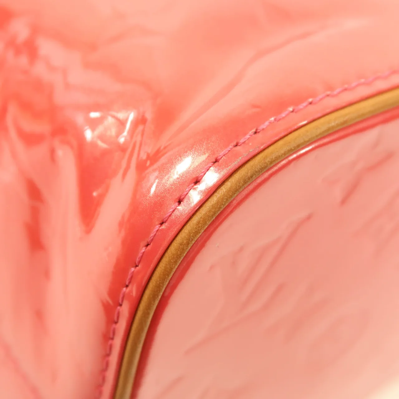 LOUIS VUITTON M9135F 肩背包 皮革 粉色 / 棕色 / Pink 皮革 中古品B - 縮圖 7