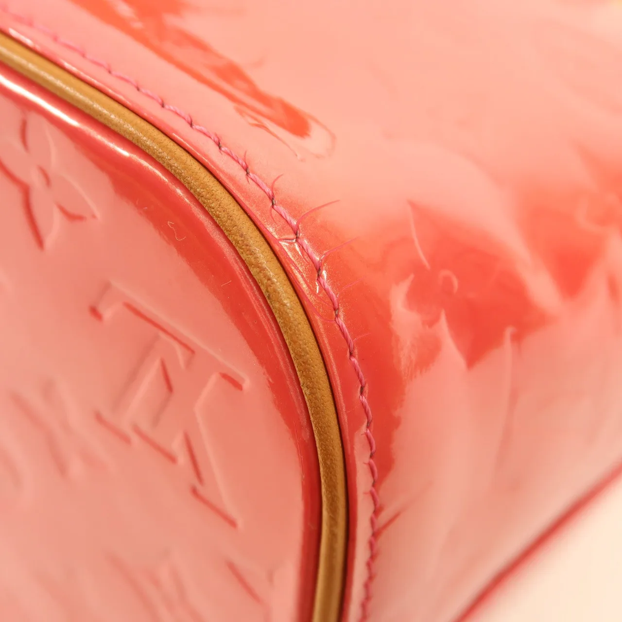 LOUIS VUITTON M9135F 肩背包 皮革 粉色 / 棕色 / Pink 皮革 中古品B - 縮圖 8