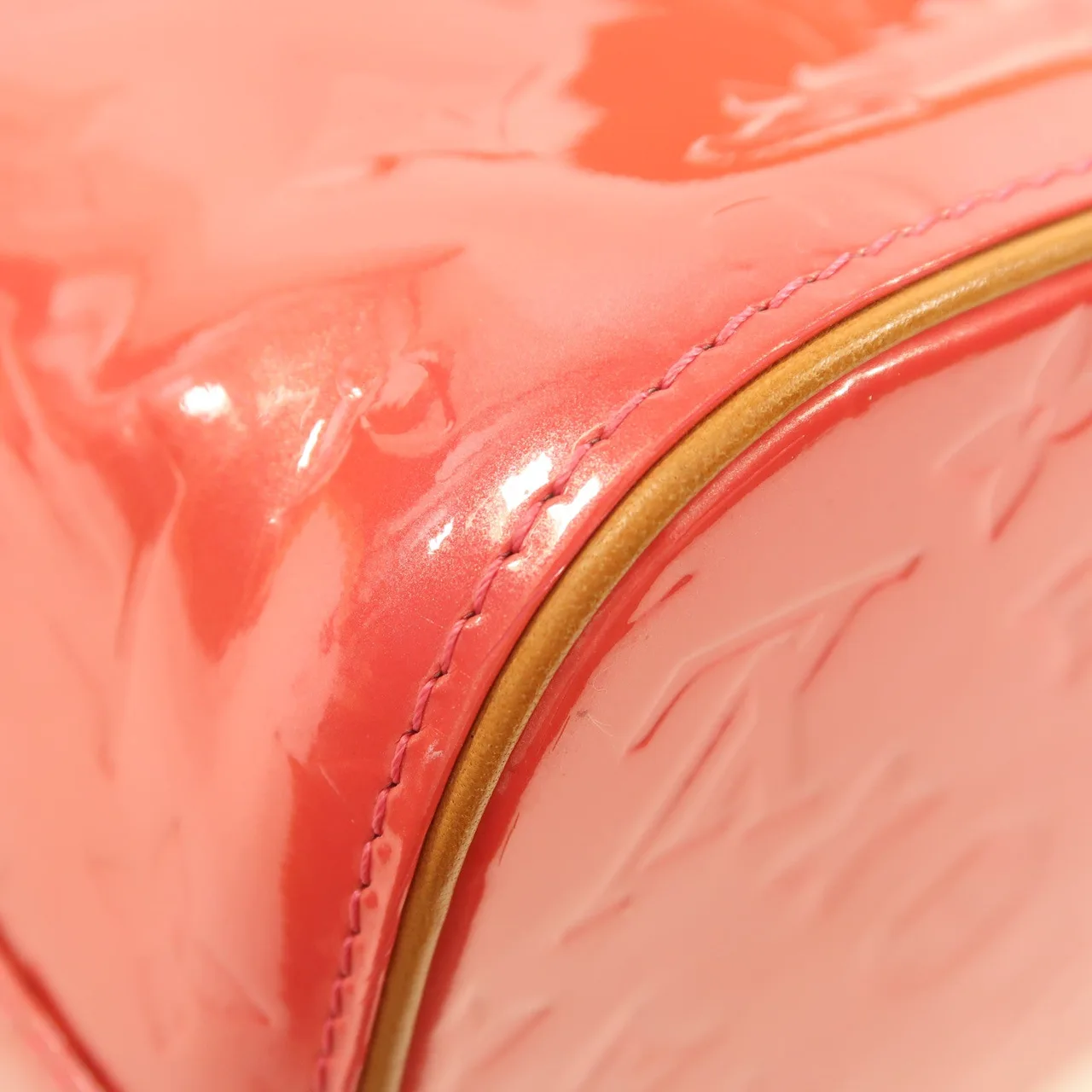 LOUIS VUITTON M9135F 肩背包 皮革 粉色 / 棕色 / Pink 皮革 中古品B - 縮圖 9